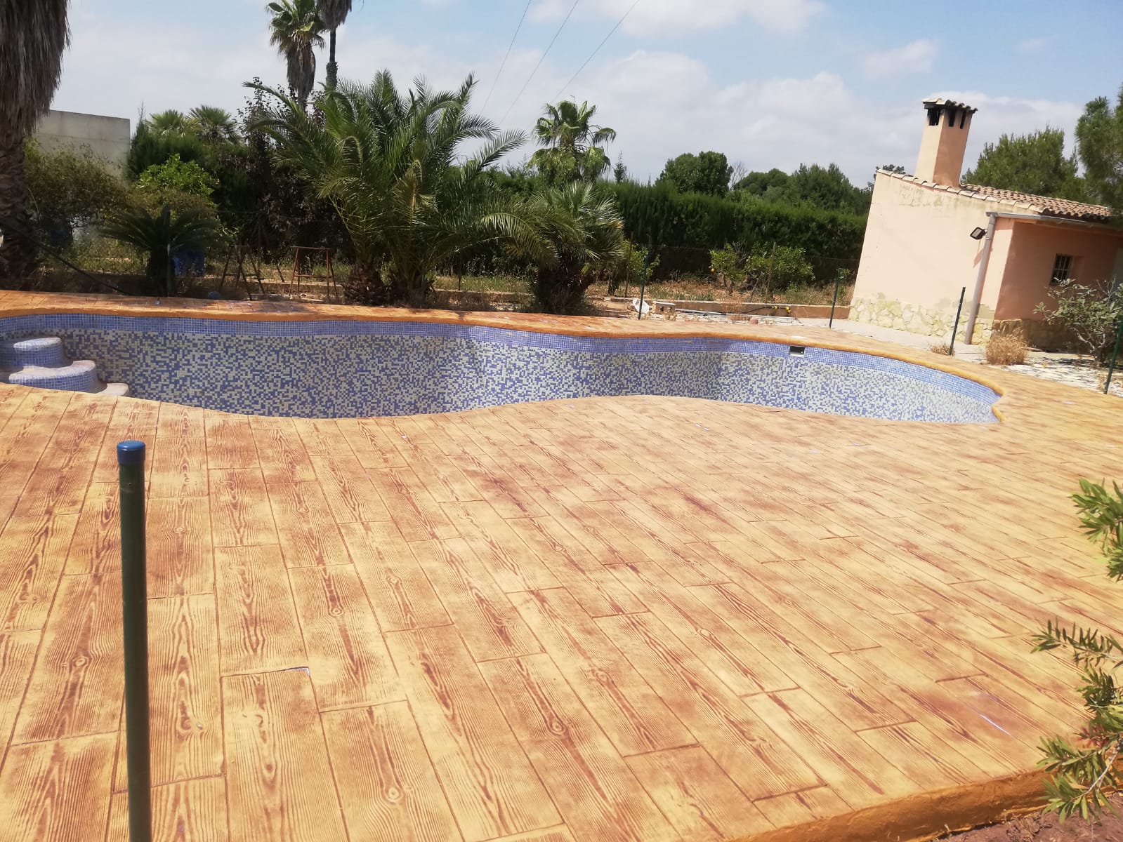 Trabajo de hormigón decorativo realizado por Hormiklass