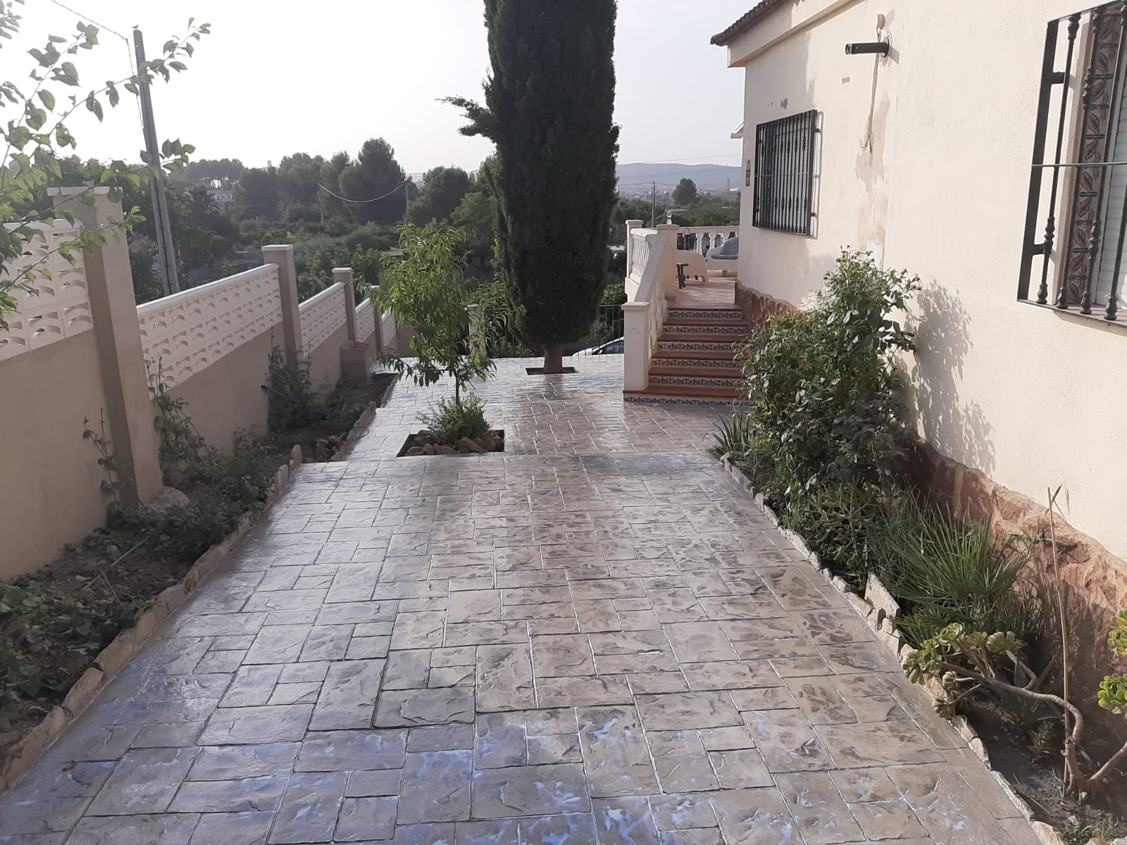 Trabajo de hormigón decorativo realizado por Hormiklass