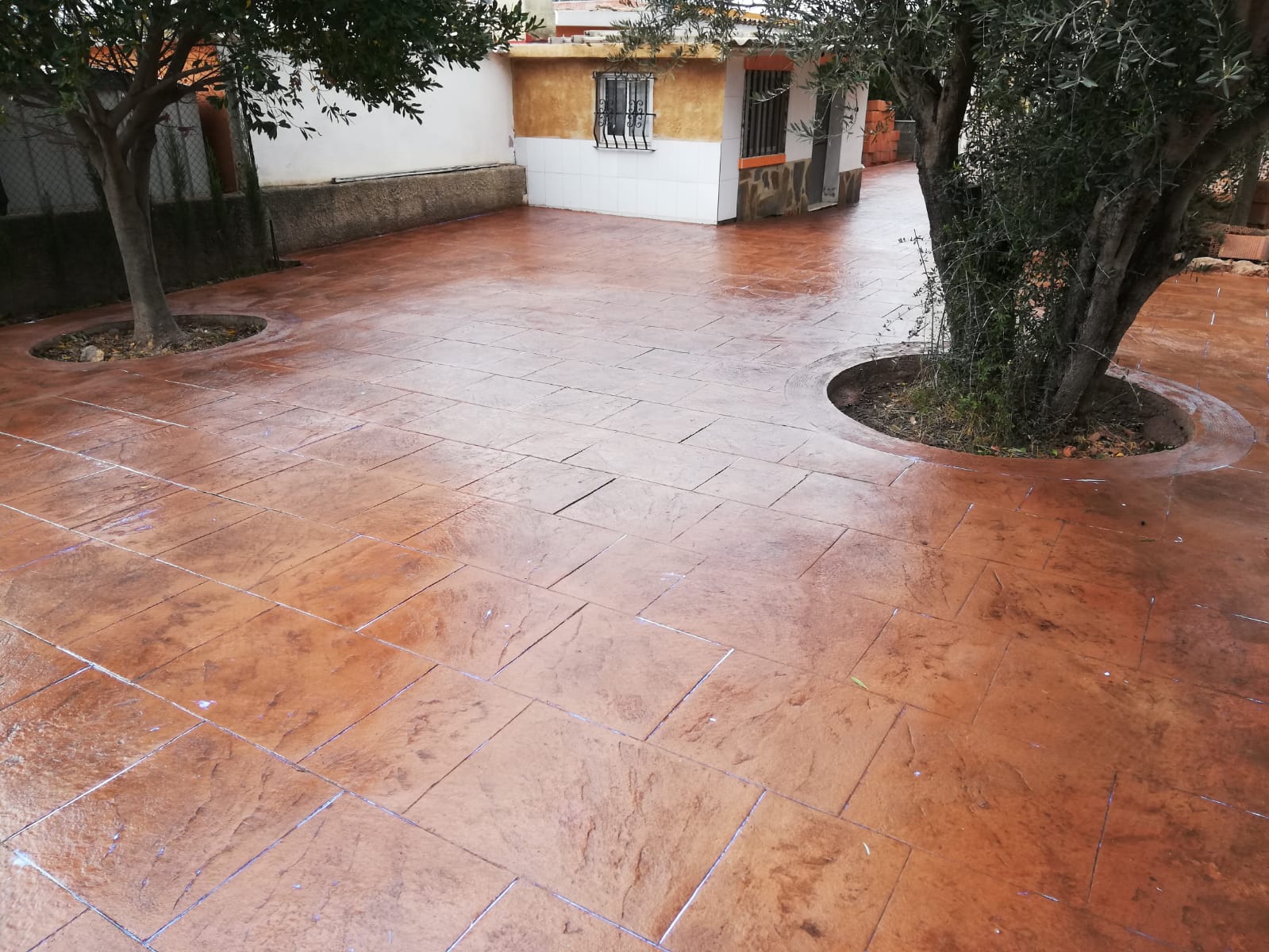 Trabajo de hormigón decorativo realizado por Hormiklass