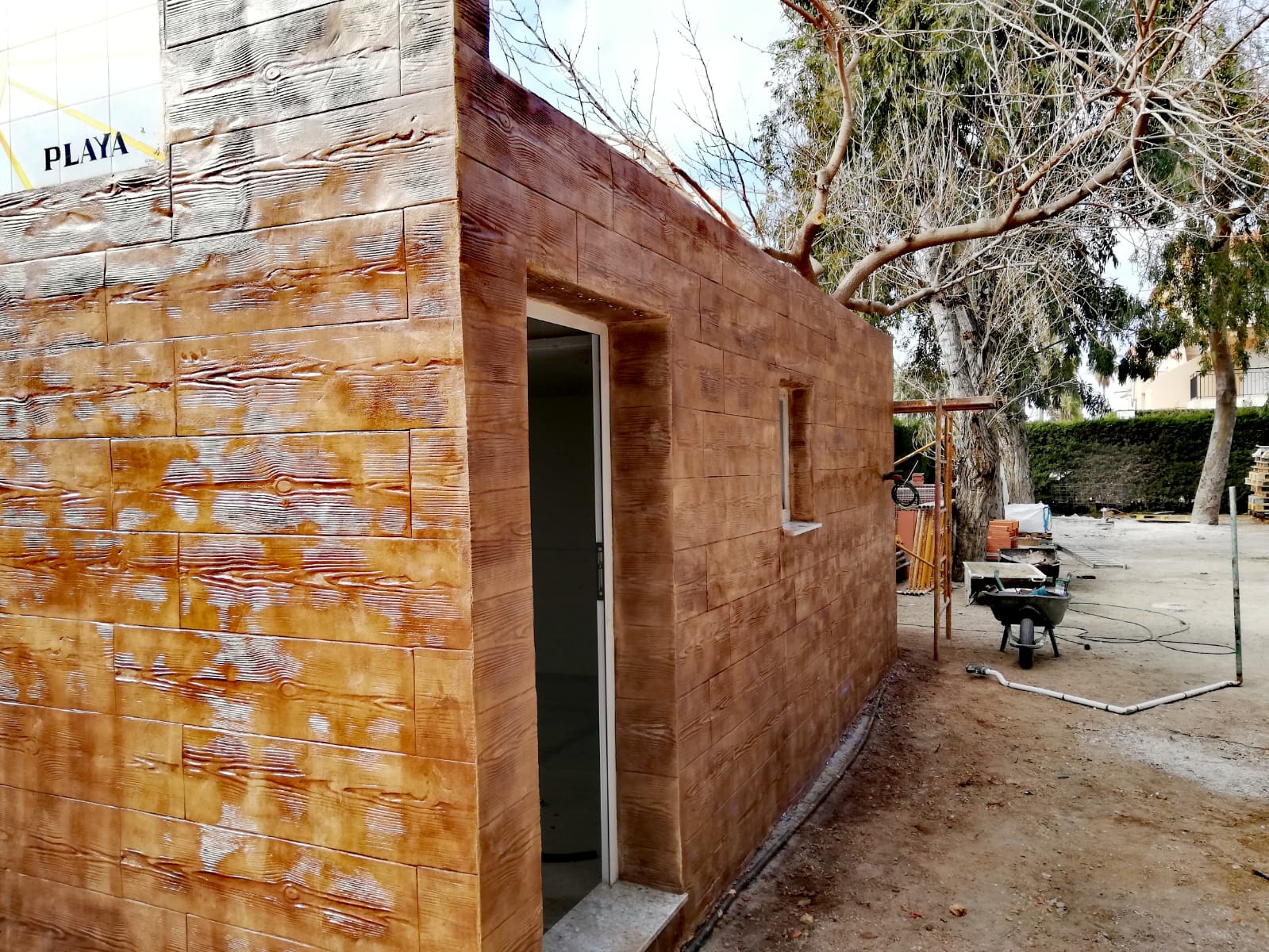 Trabajo de hormigón decorativo realizado por Hormiklass