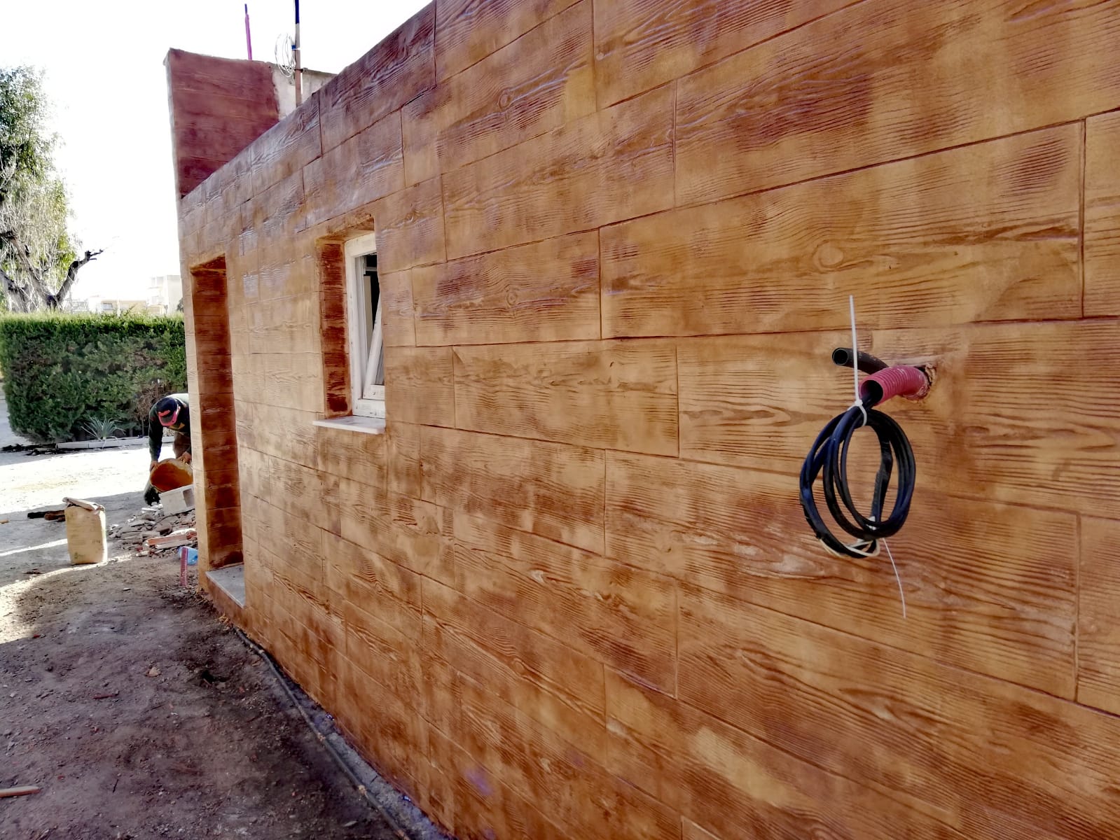 Trabajo de hormigón decorativo realizado por Hormiklass