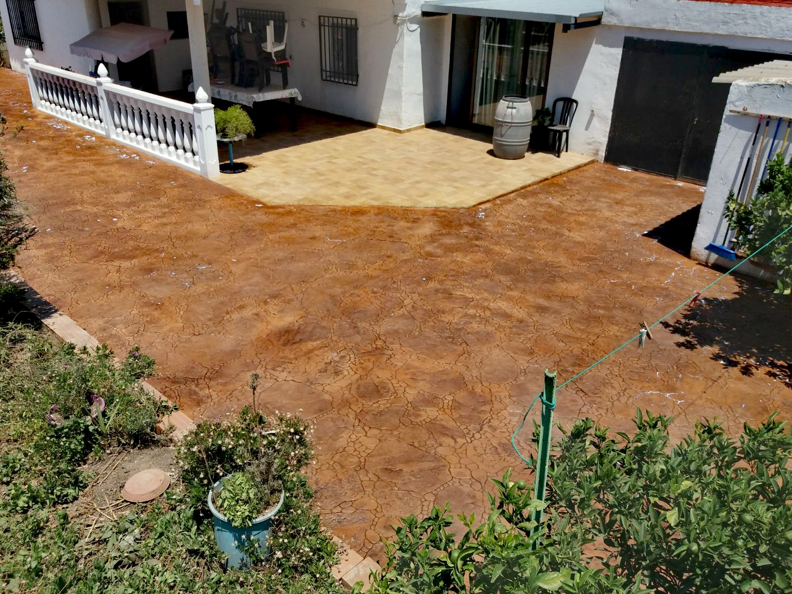 Trabajo de hormigón decorativo realizado por Hormiklass