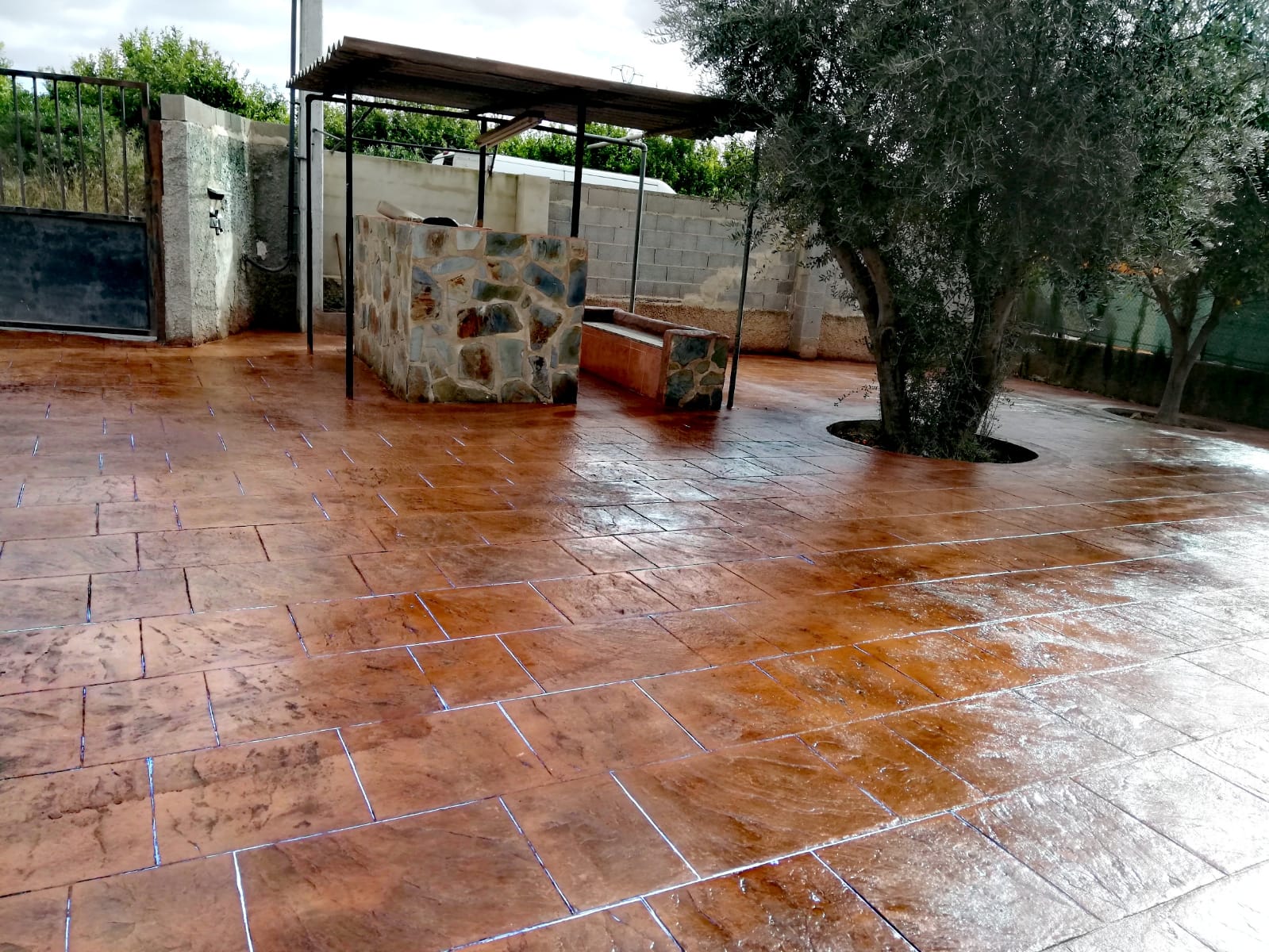 Trabajo de hormigón decorativo realizado por Hormiklass