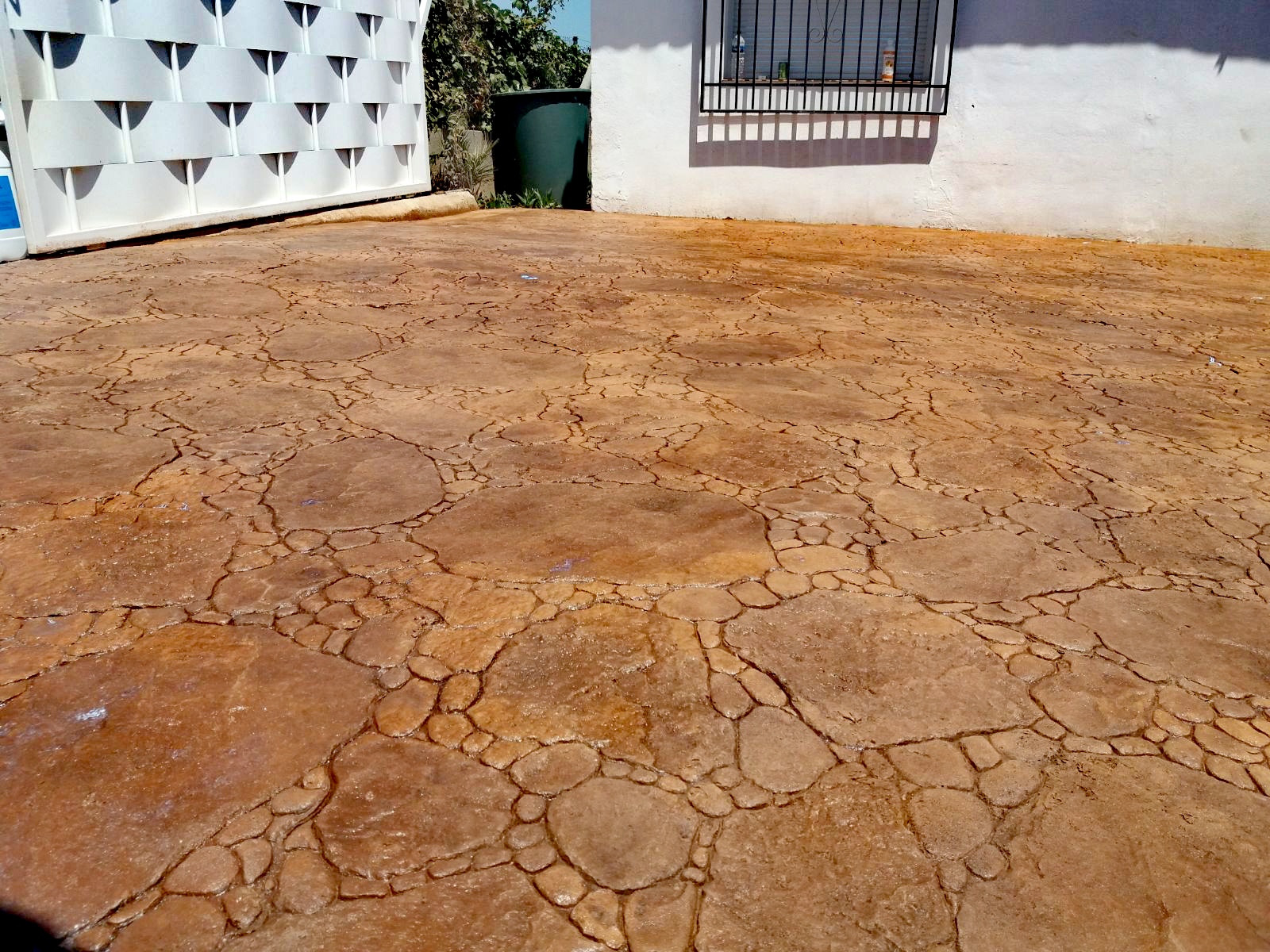 Trabajo de hormigón decorativo realizado por Hormiklass