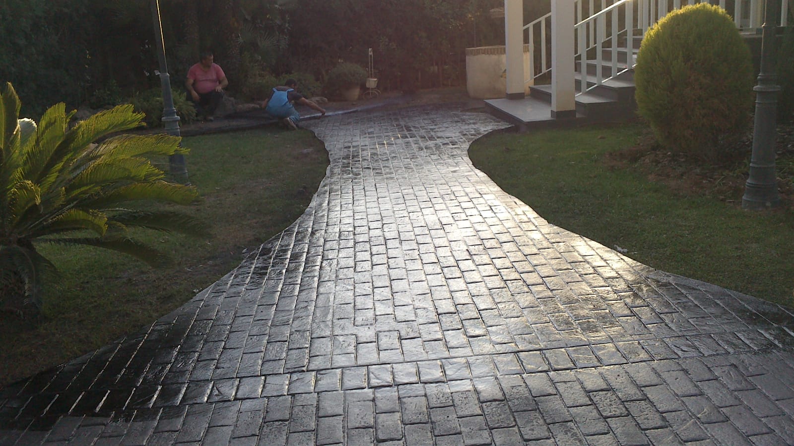 Trabajo de hormigón decorativo realizado por Hormiklass