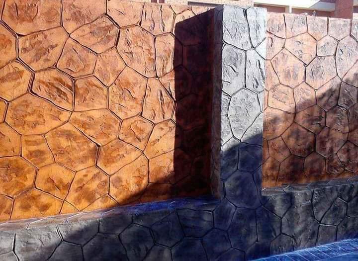 Hormigón vertical decorativo