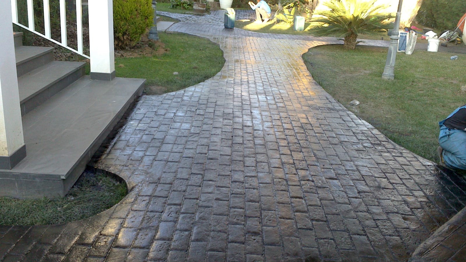 Trabajo de hormigón decorativo realizado por Hormiklass