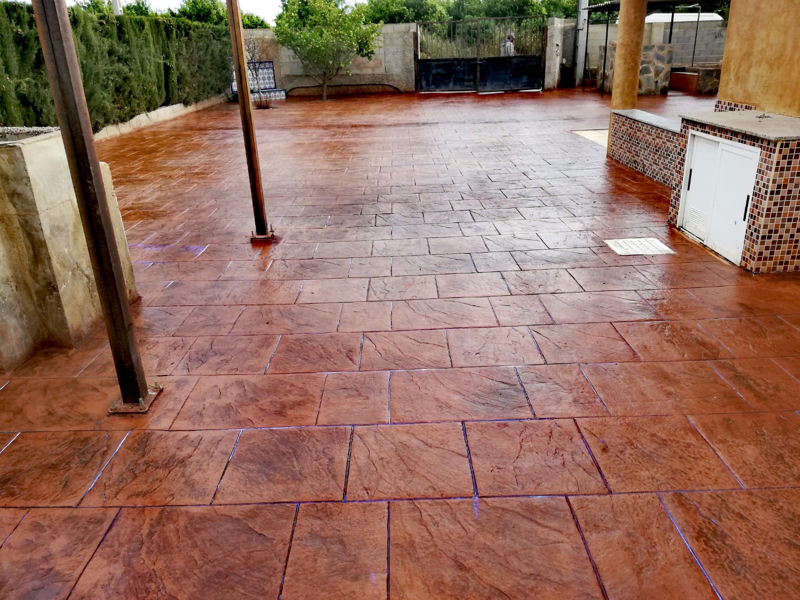 Trabajo de hormigón decorativo realizado por Hormiklass