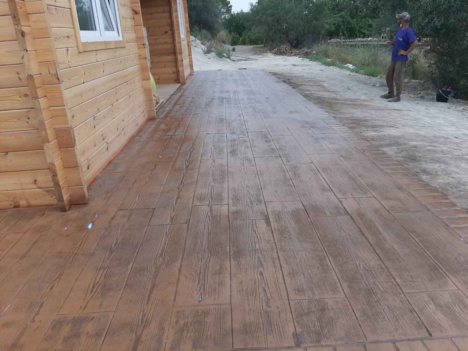 Trabajo de hormigón decorativo realizado por Hormiklass