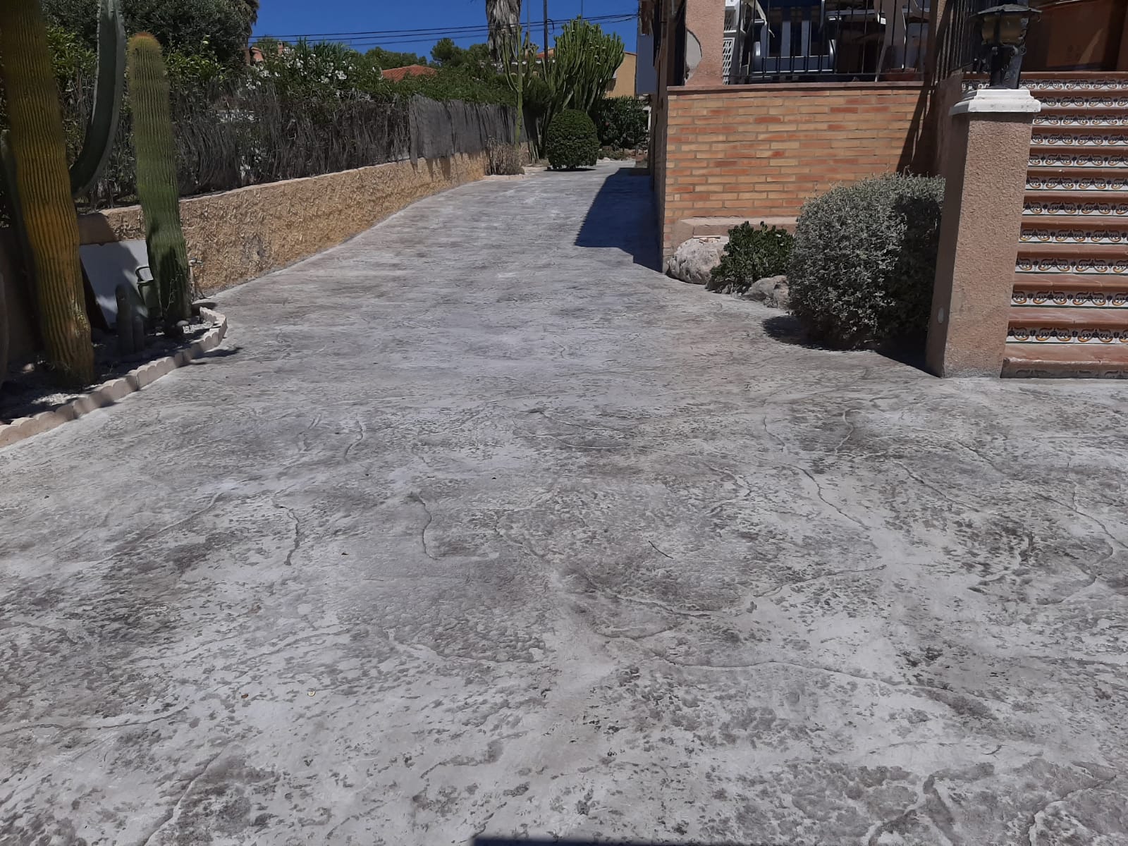 Trabajo de hormigón decorativo realizado por Hormiklass