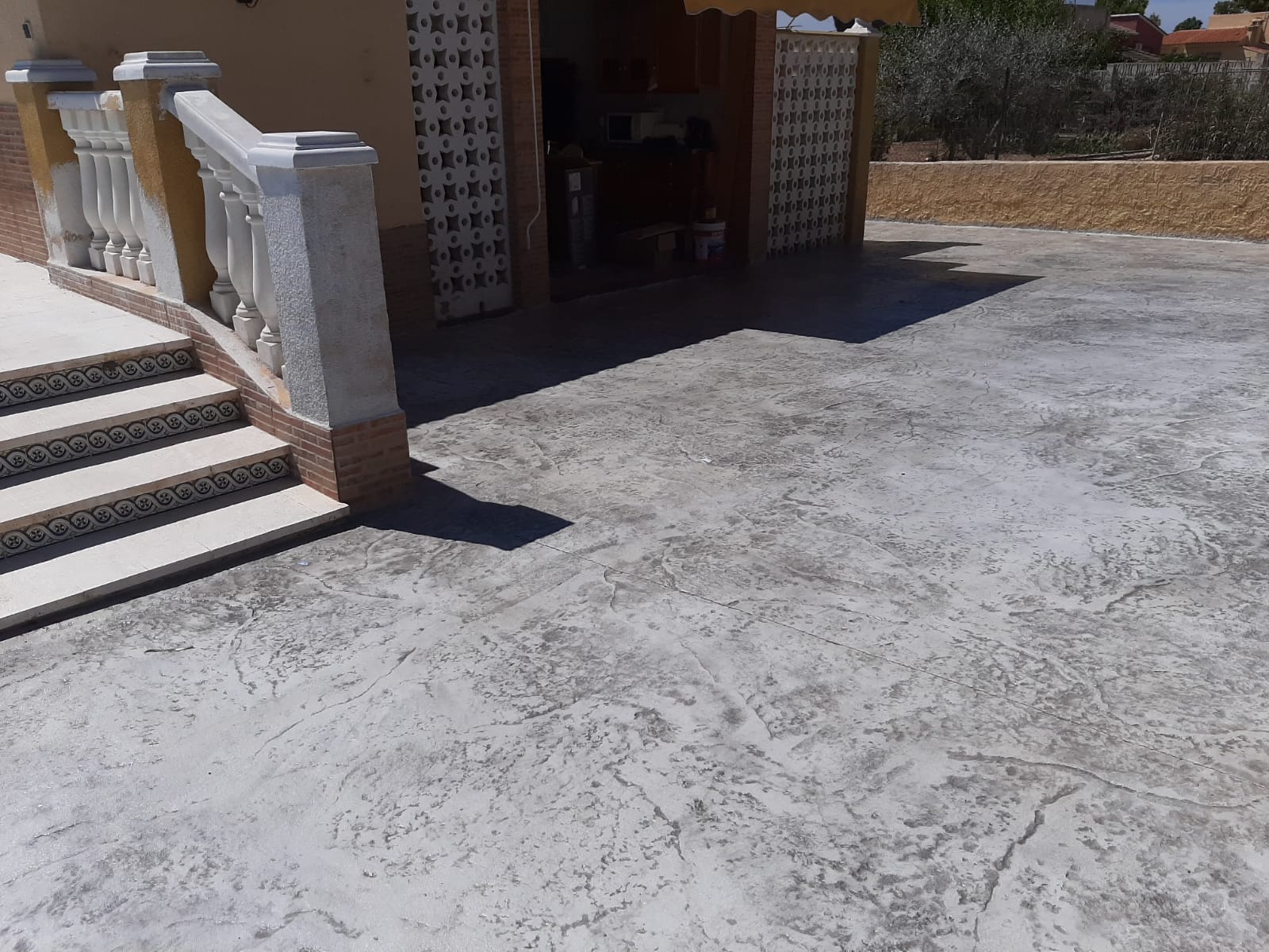 Trabajo de hormigón decorativo realizado por Hormiklass