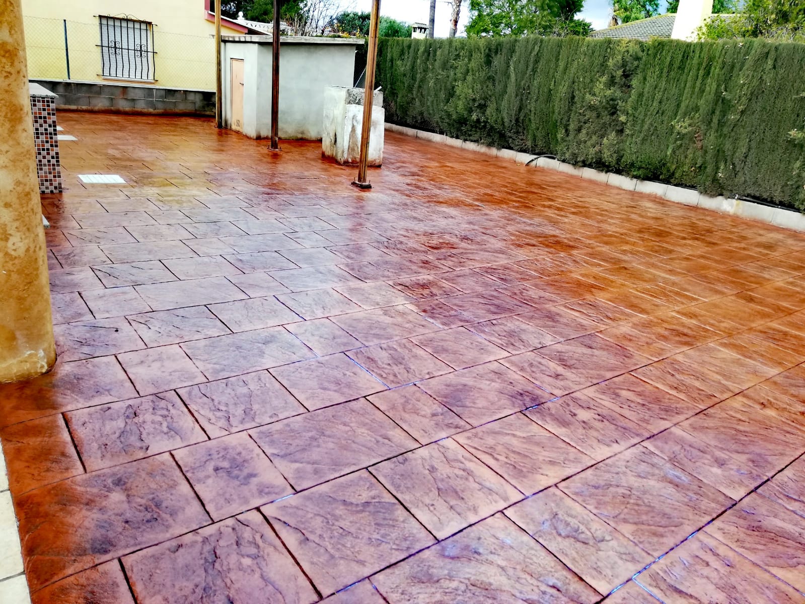 Trabajo de hormigón decorativo realizado por Hormiklass