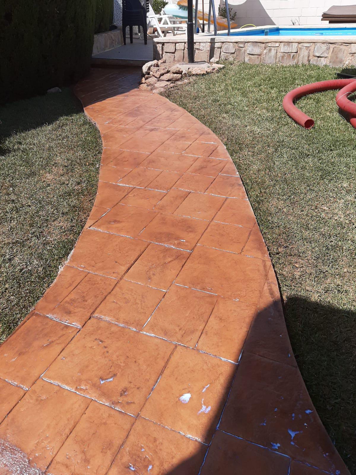 Trabajo de hormigón decorativo realizado por Hormiklass