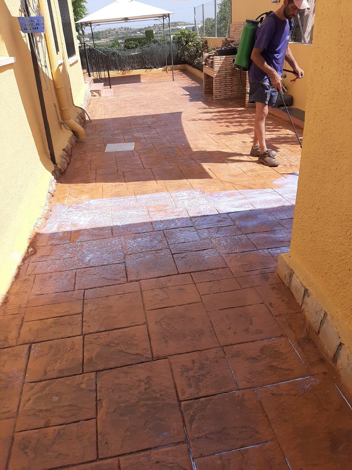 Trabajo de hormigón decorativo realizado por Hormiklass