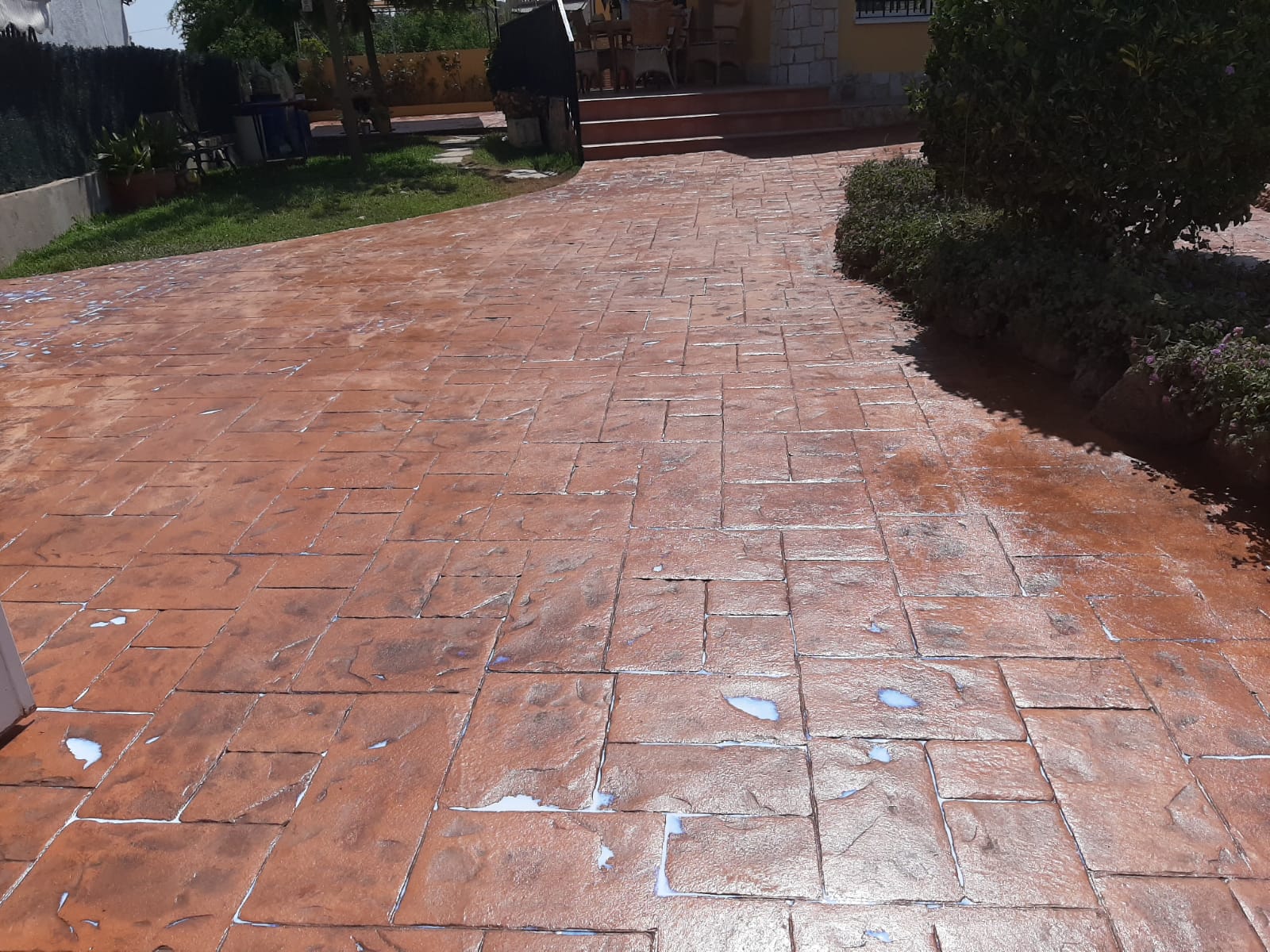 Trabajo de hormigón decorativo realizado por Hormiklass