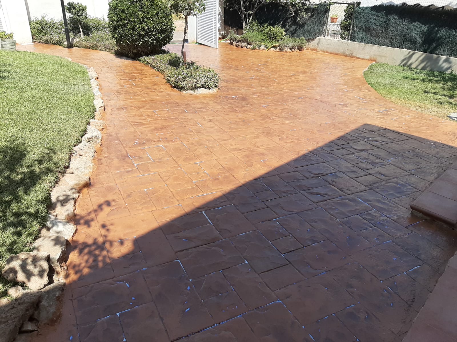 Trabajo de hormigón decorativo realizado por Hormiklass