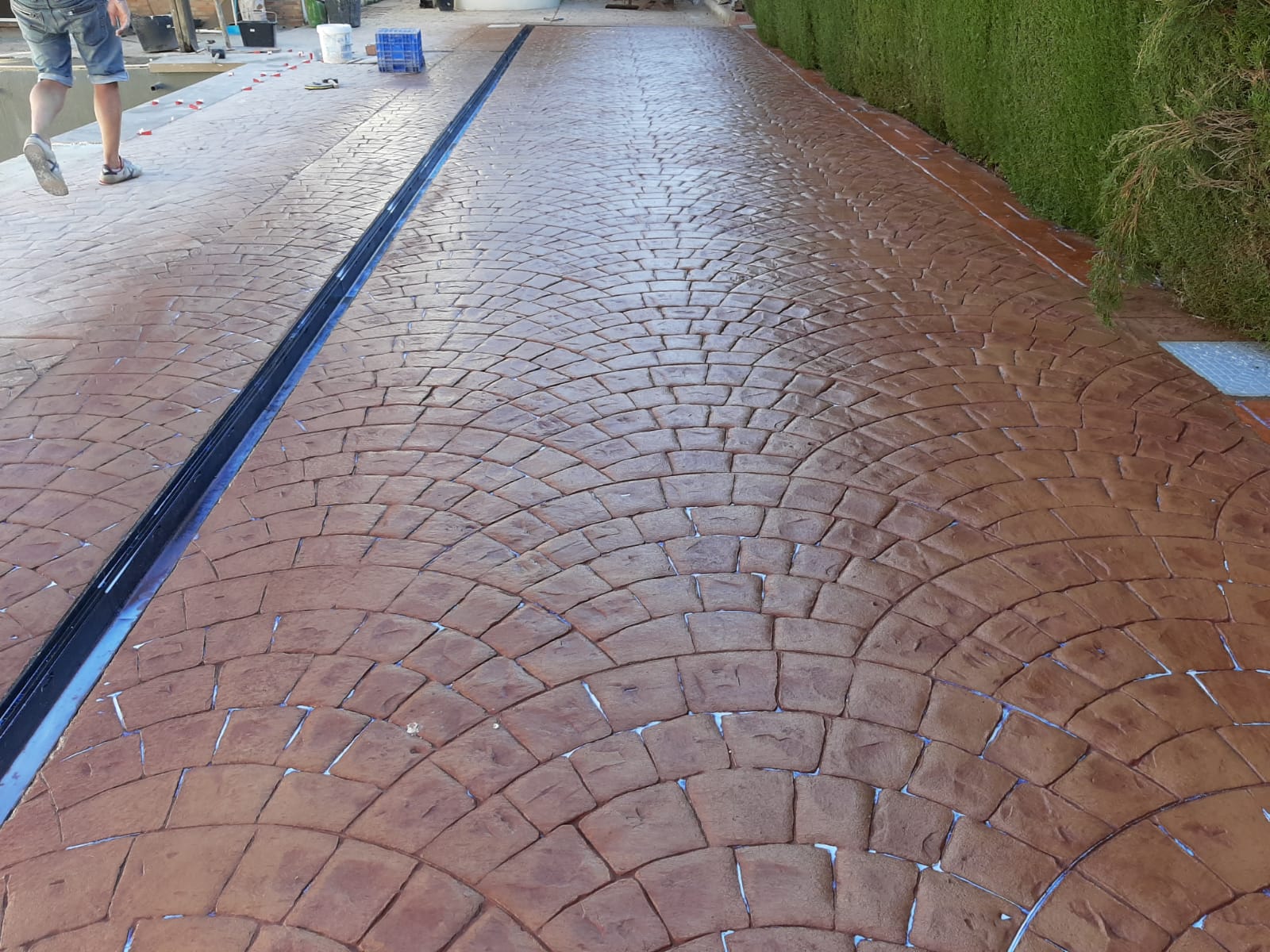 Trabajo de hormigón decorativo realizado por Hormiklass