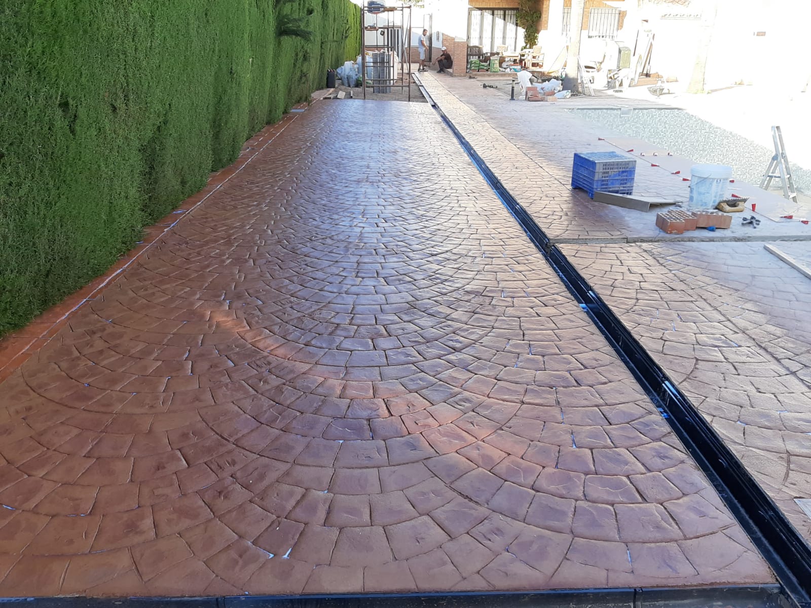 Trabajo de hormigón decorativo realizado por Hormiklass