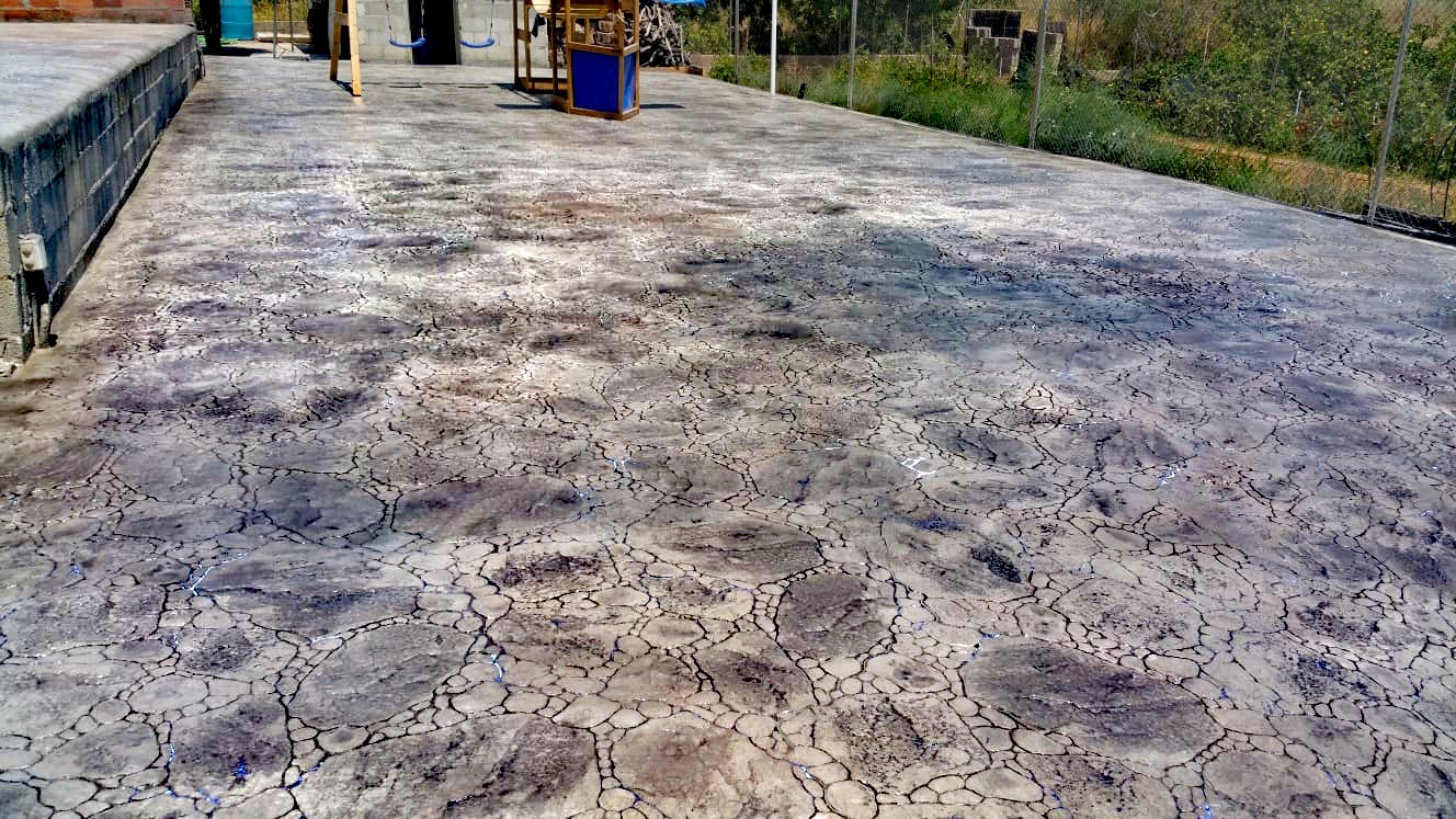 Trabajo de hormigón decorativo realizado por Hormiklass