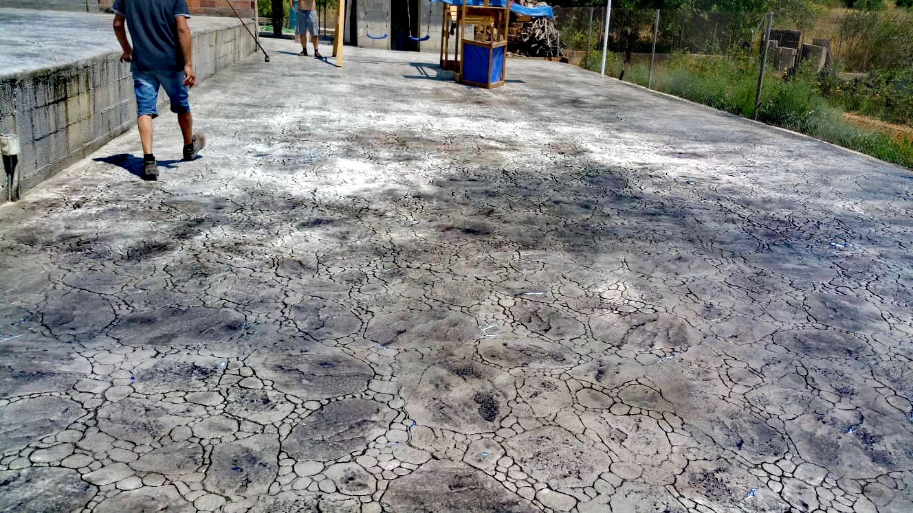 Trabajo de hormigón decorativo realizado por Hormiklass