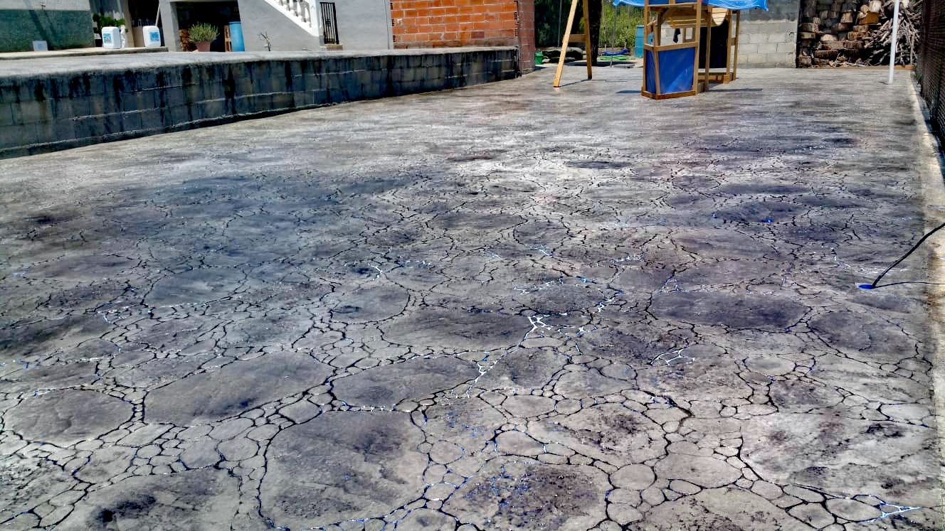 Trabajo de hormigón decorativo realizado por Hormiklass