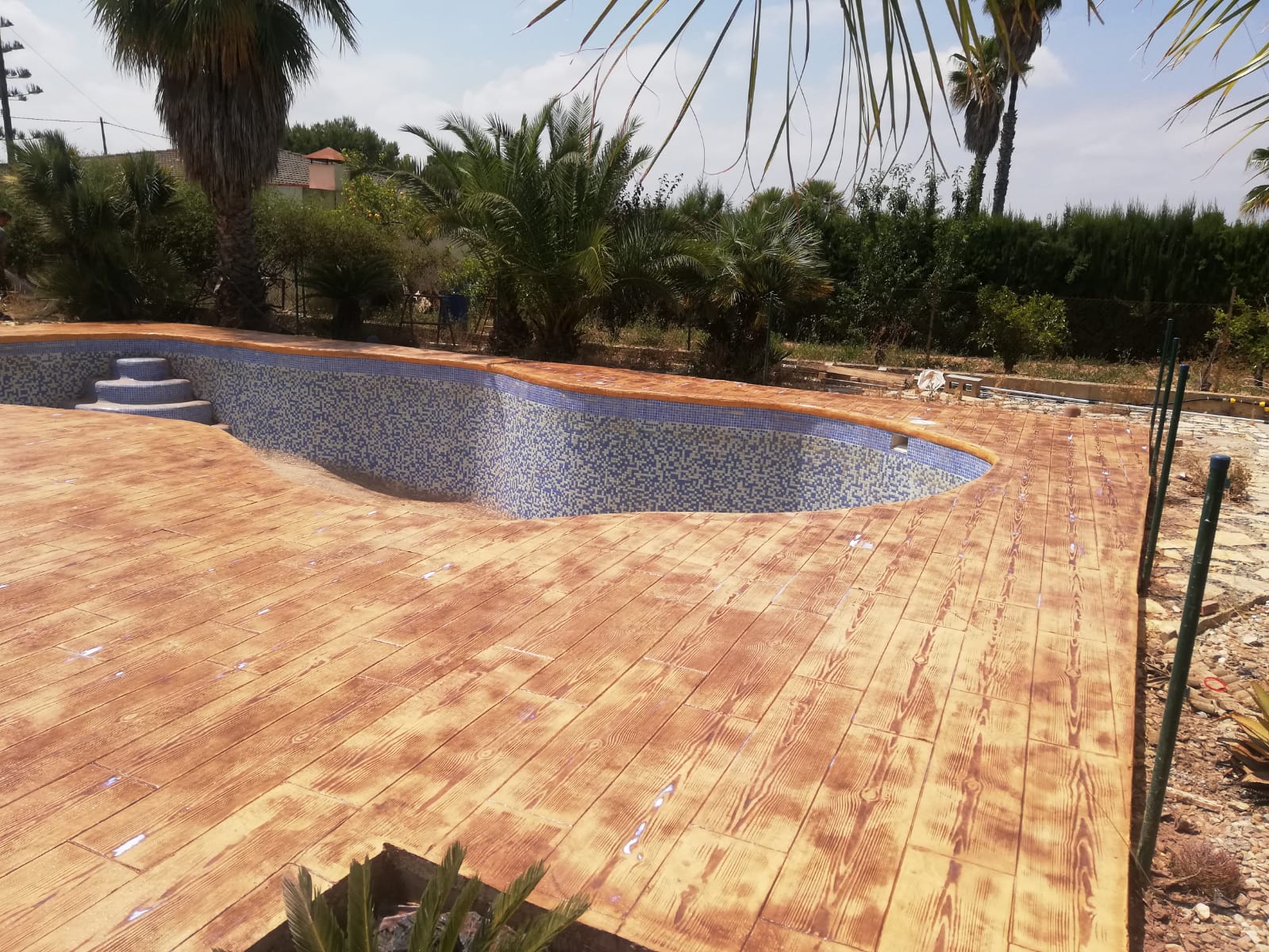 Trabajo de hormigón decorativo realizado por Hormiklass