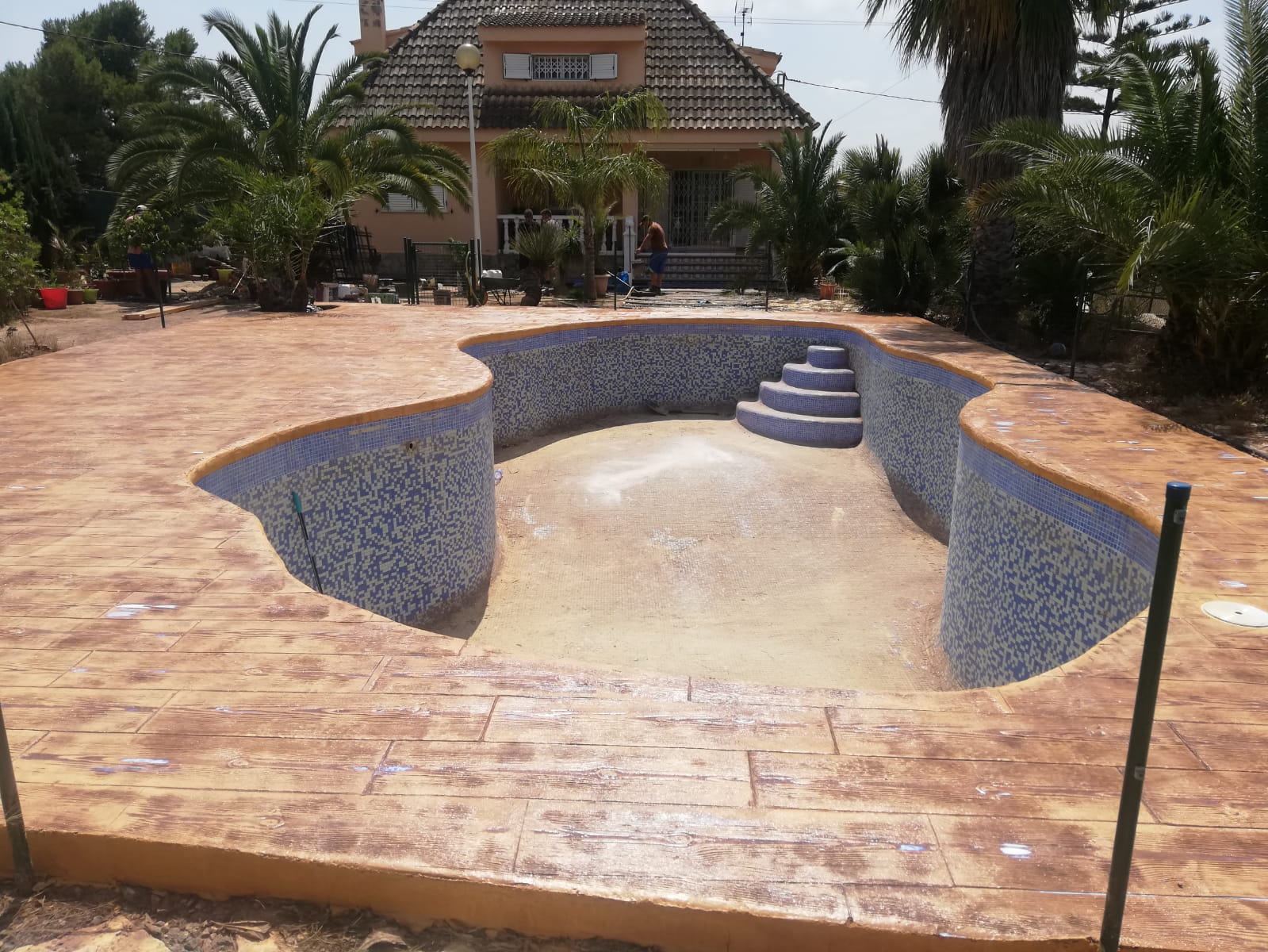 Trabajo de hormigón decorativo realizado por Hormiklass