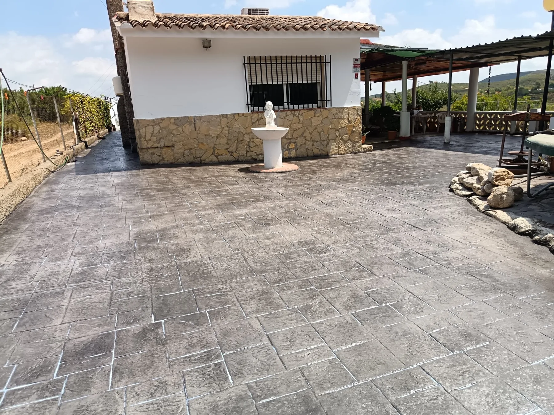 Trabajo de hormigón decorativo realizado por Hormiklass