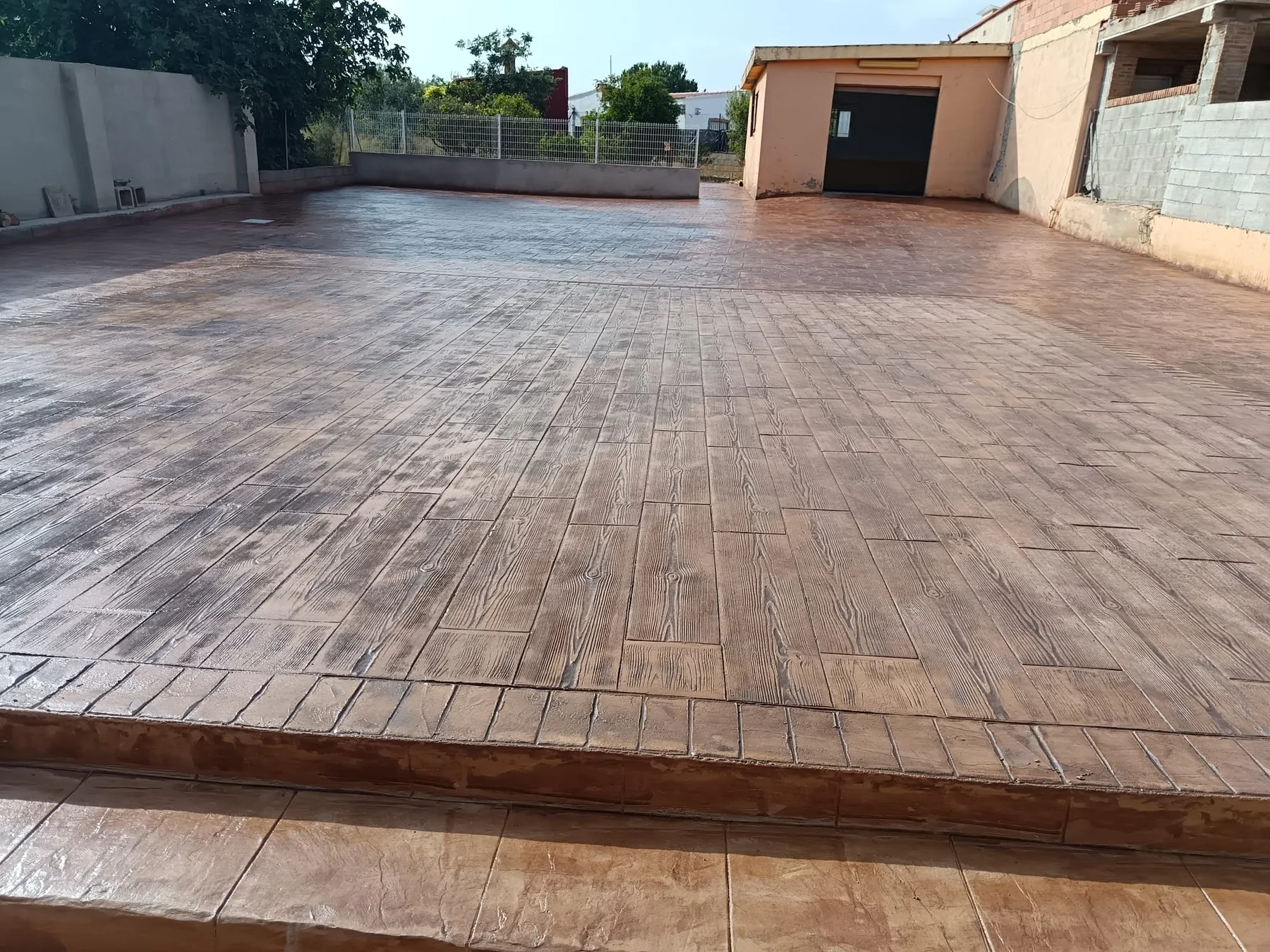 Trabajo de hormigón decorativo realizado por Hormiklass