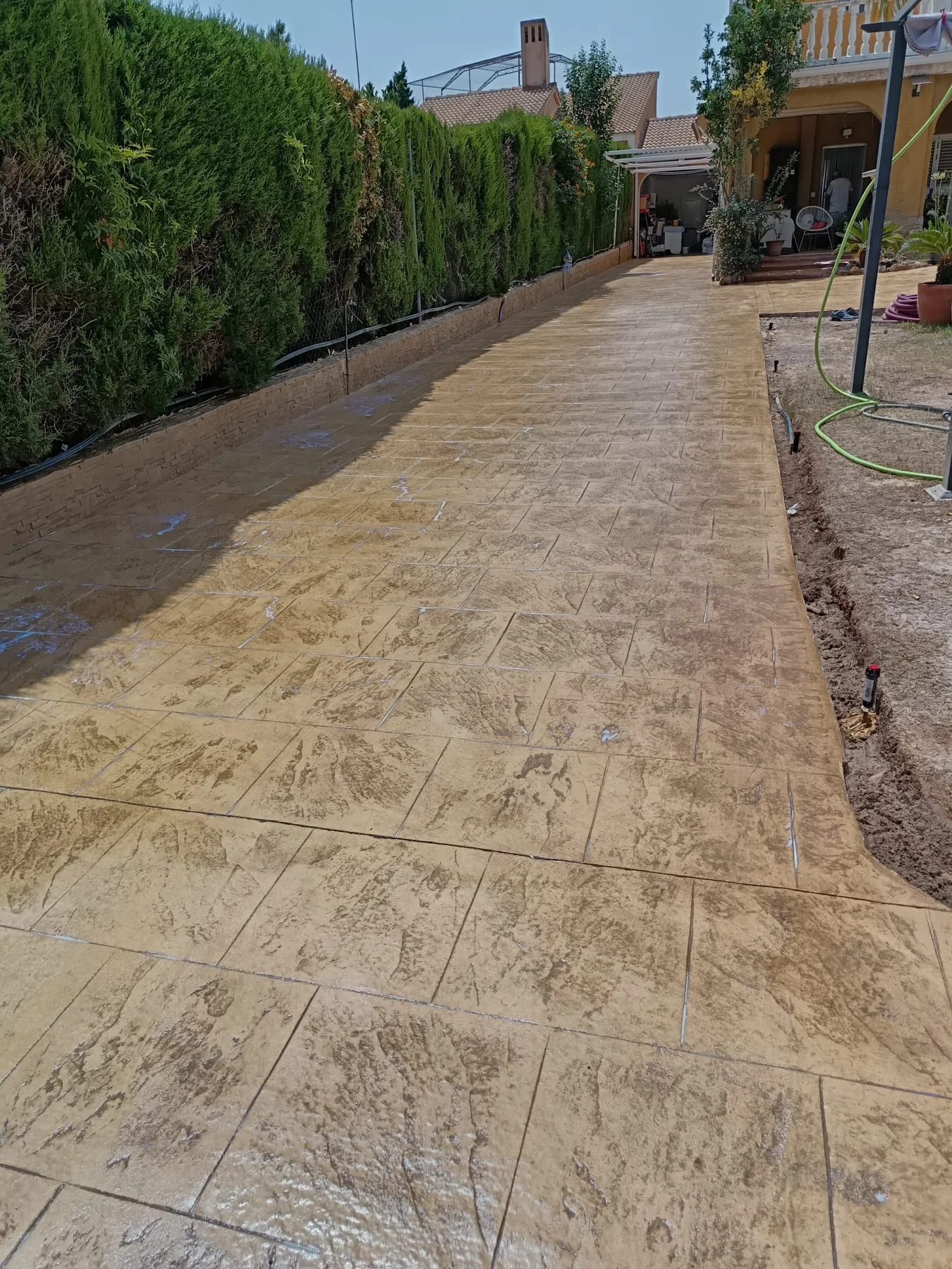 Trabajo de hormigón decorativo realizado por Hormiklass