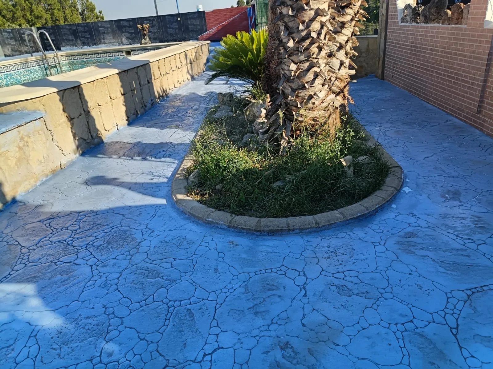Trabajo de hormigón decorativo realizado por Hormiklass