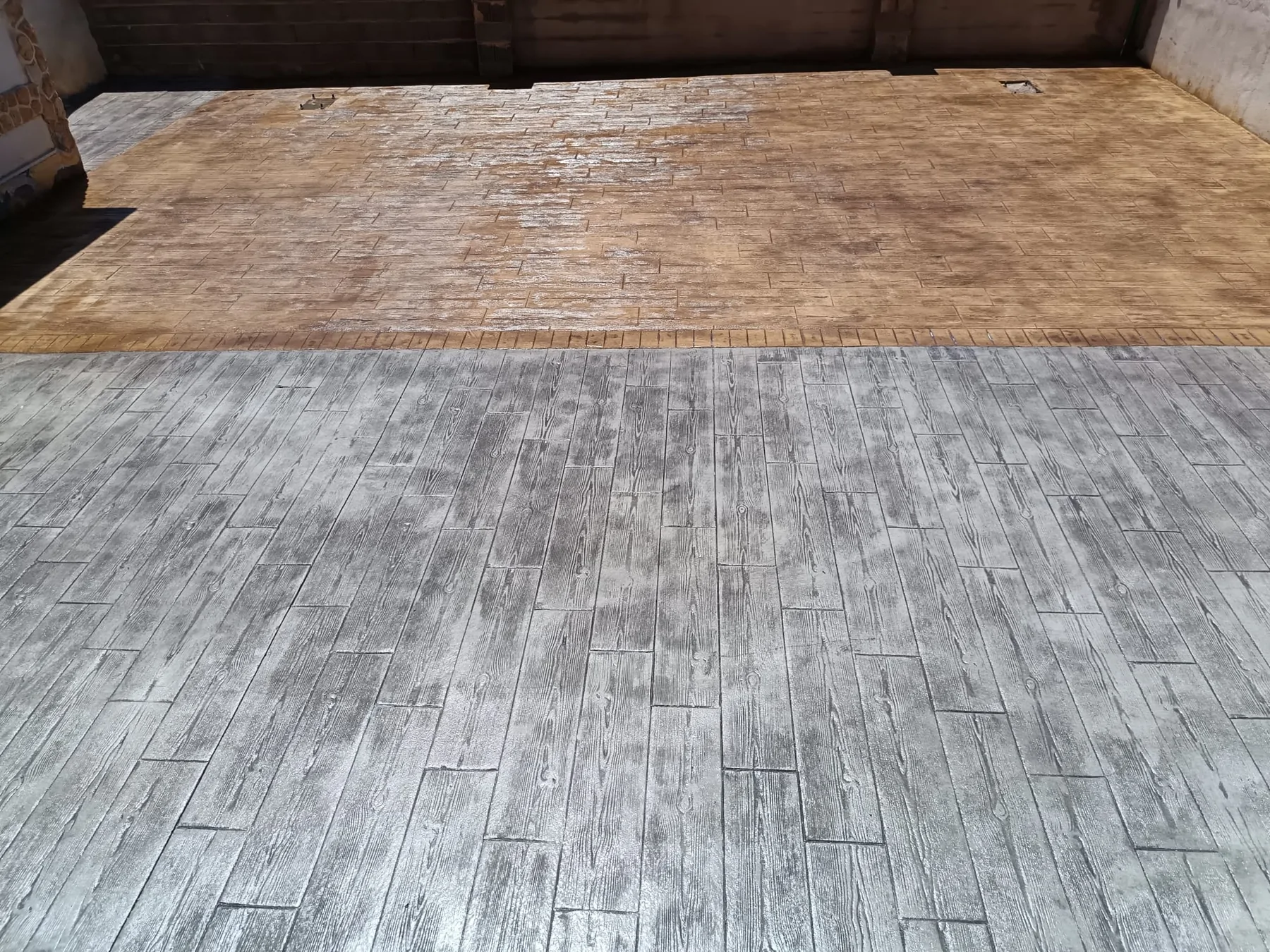 Trabajo de hormigón decorativo realizado por Hormiklass