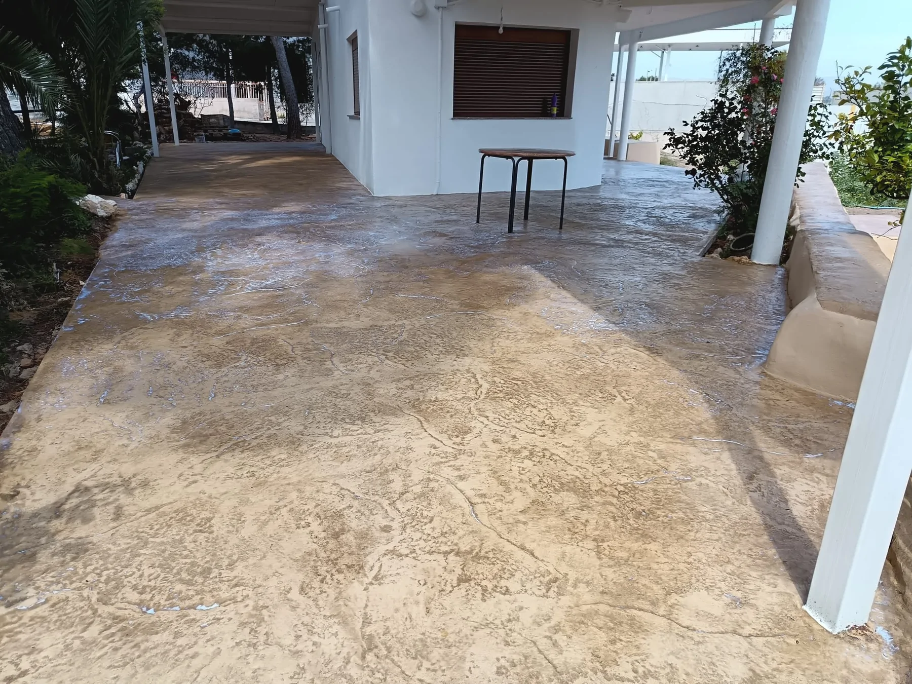Trabajo de hormigón decorativo realizado por Hormiklass