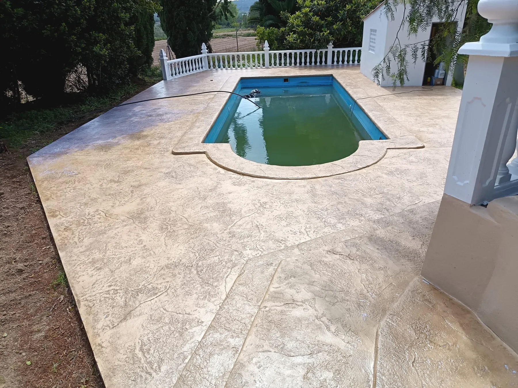 Trabajo de hormigón decorativo realizado por Hormiklass