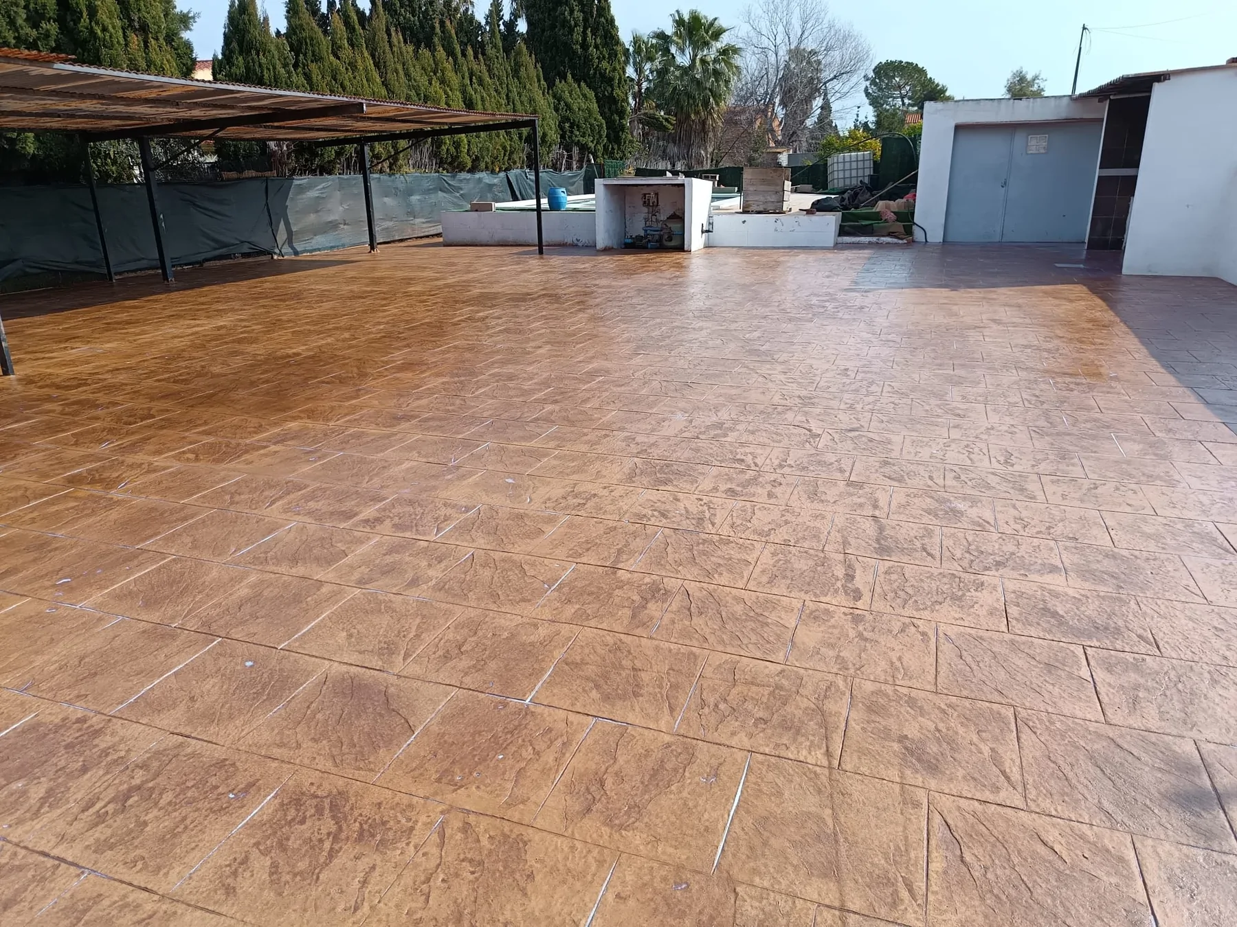 Trabajo de hormigón decorativo realizado por Hormiklass