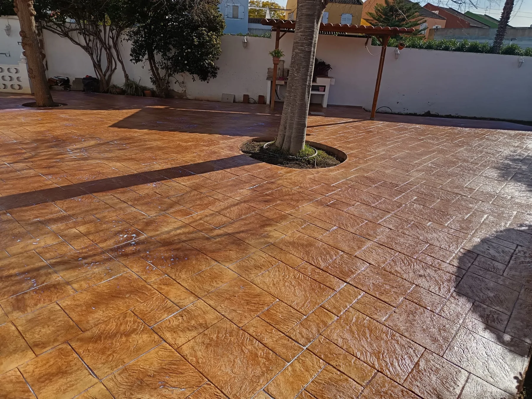 Trabajo de hormigón decorativo realizado por Hormiklass
