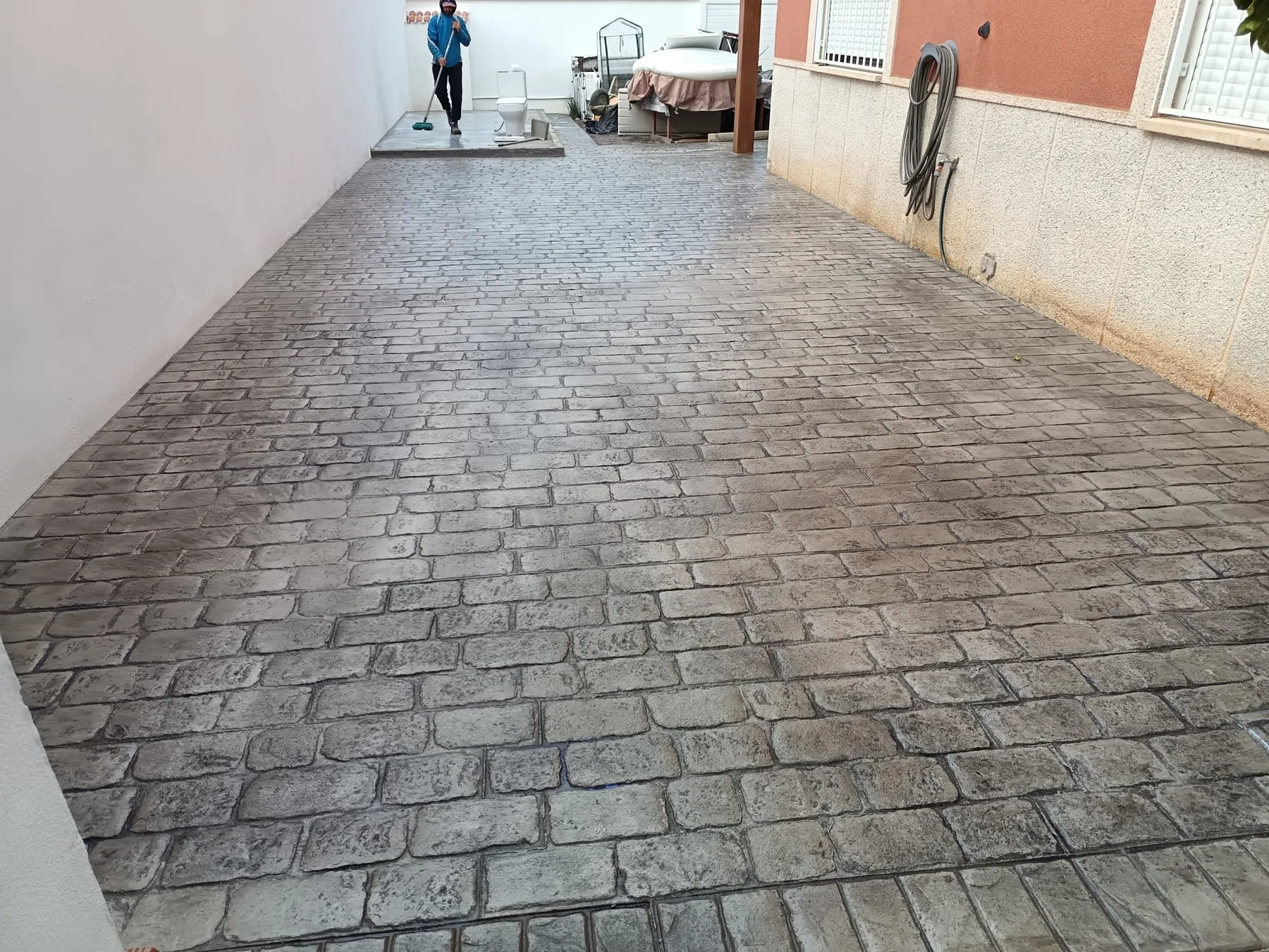 Trabajo de hormigón decorativo realizado por Hormiklass