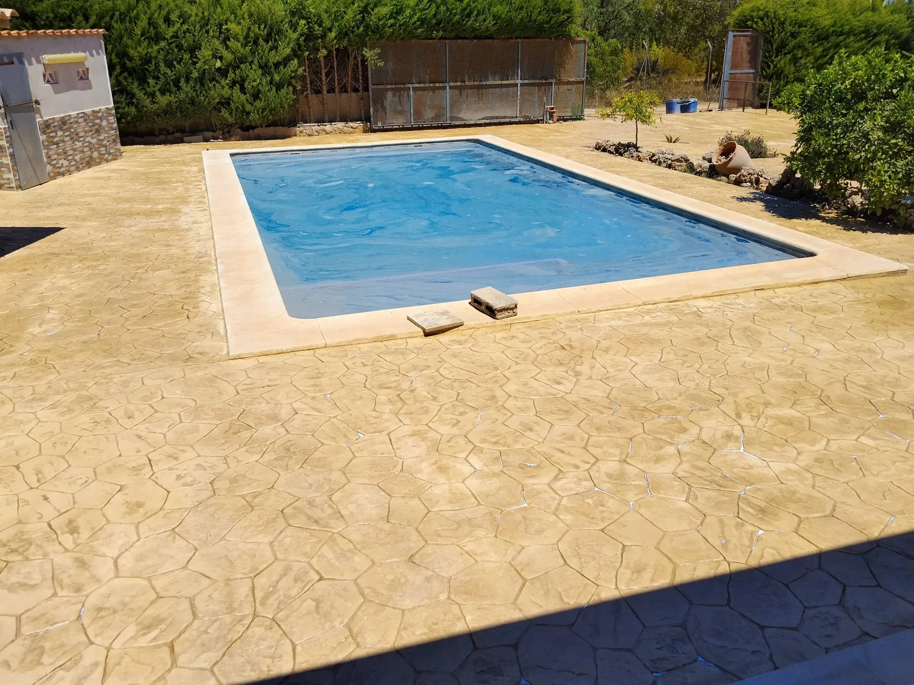 Trabajo de hormigón decorativo realizado por Hormiklass