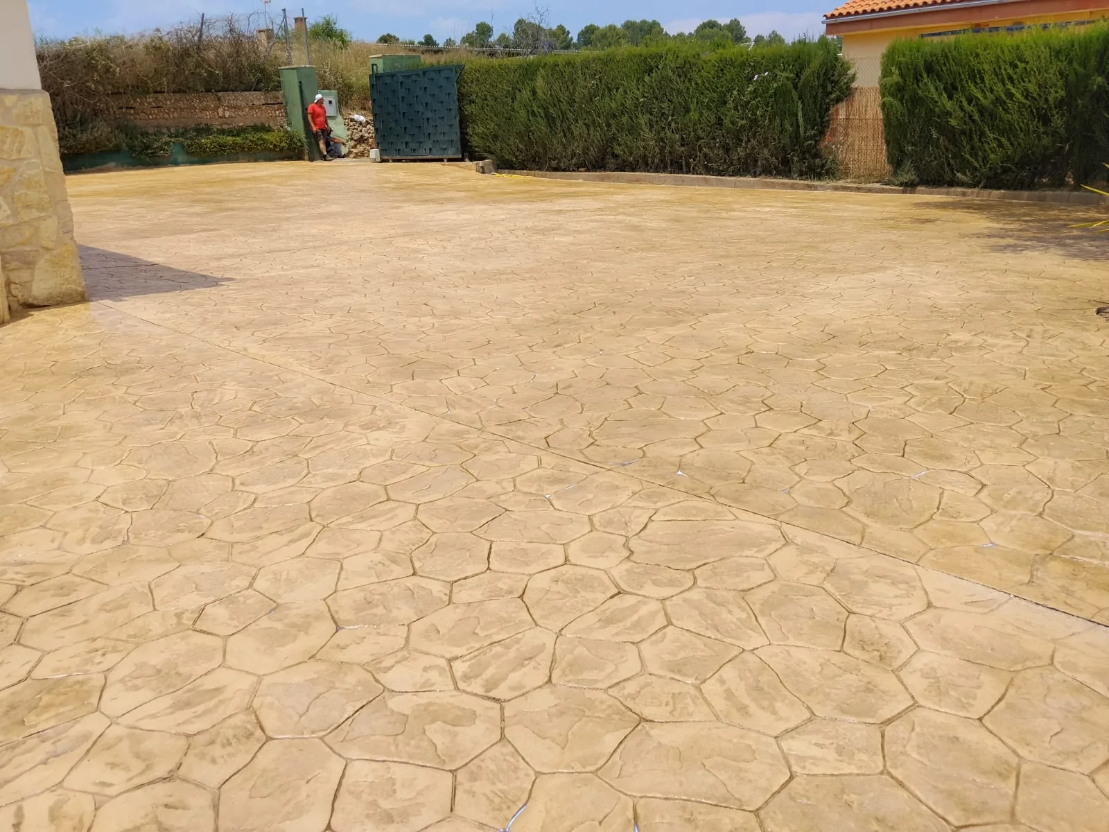 Trabajo de hormigón decorativo realizado por Hormiklass
