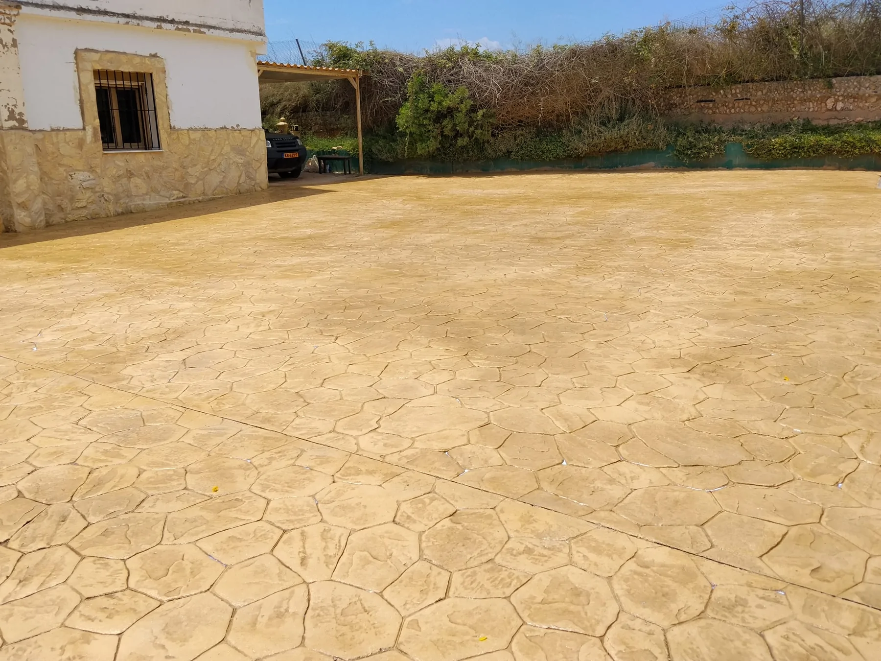 Trabajo de hormigón decorativo realizado por Hormiklass