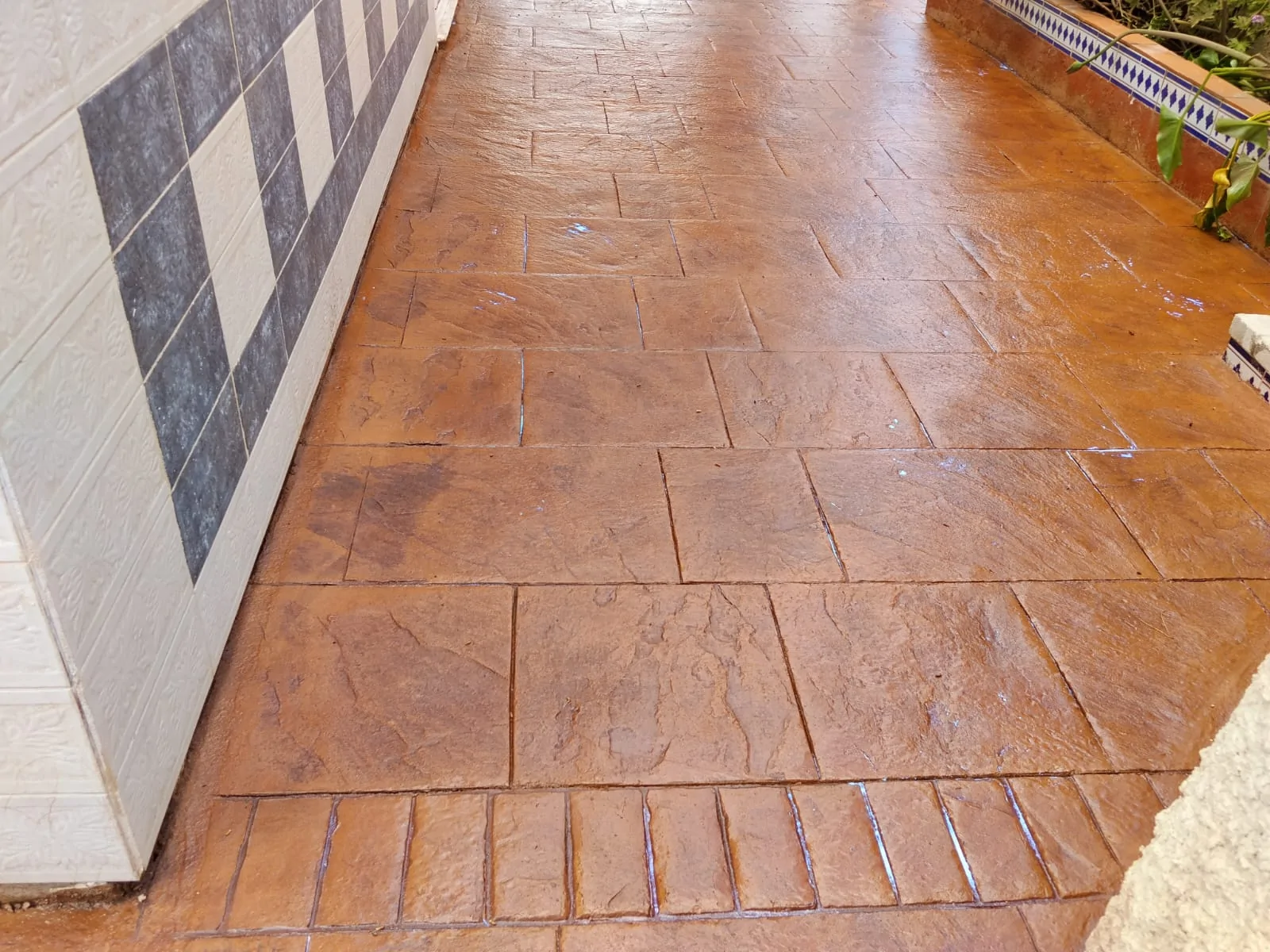 Trabajo de hormigón decorativo realizado por Hormiklass