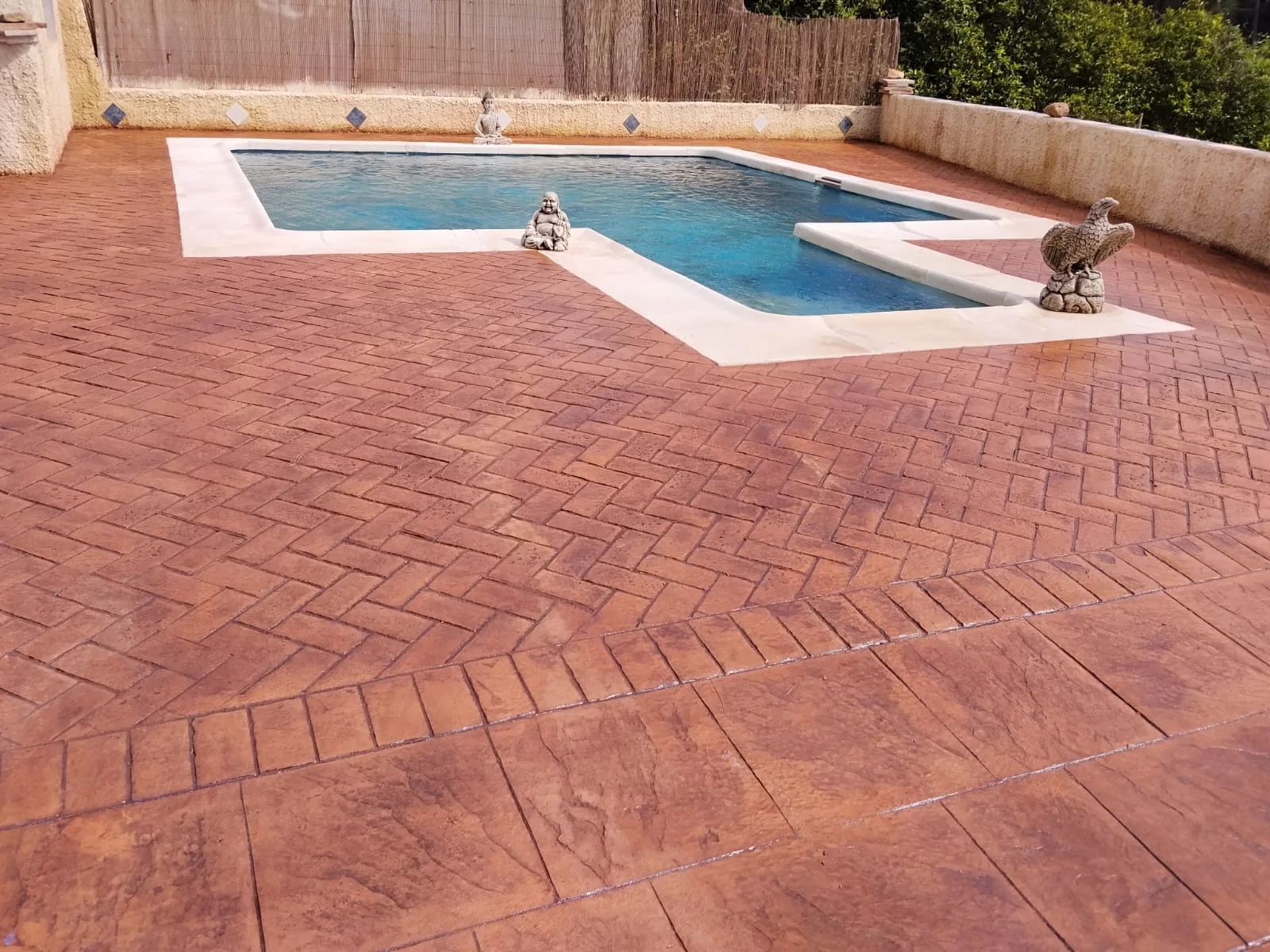 Trabajo de hormigón decorativo realizado por Hormiklass