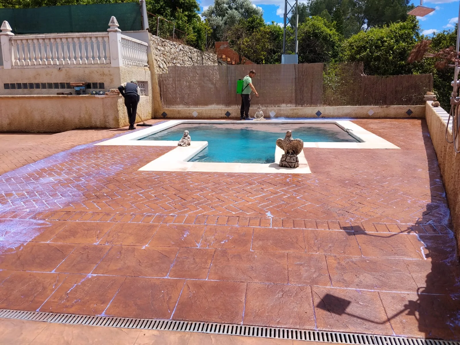Trabajo de hormigón decorativo realizado por Hormiklass