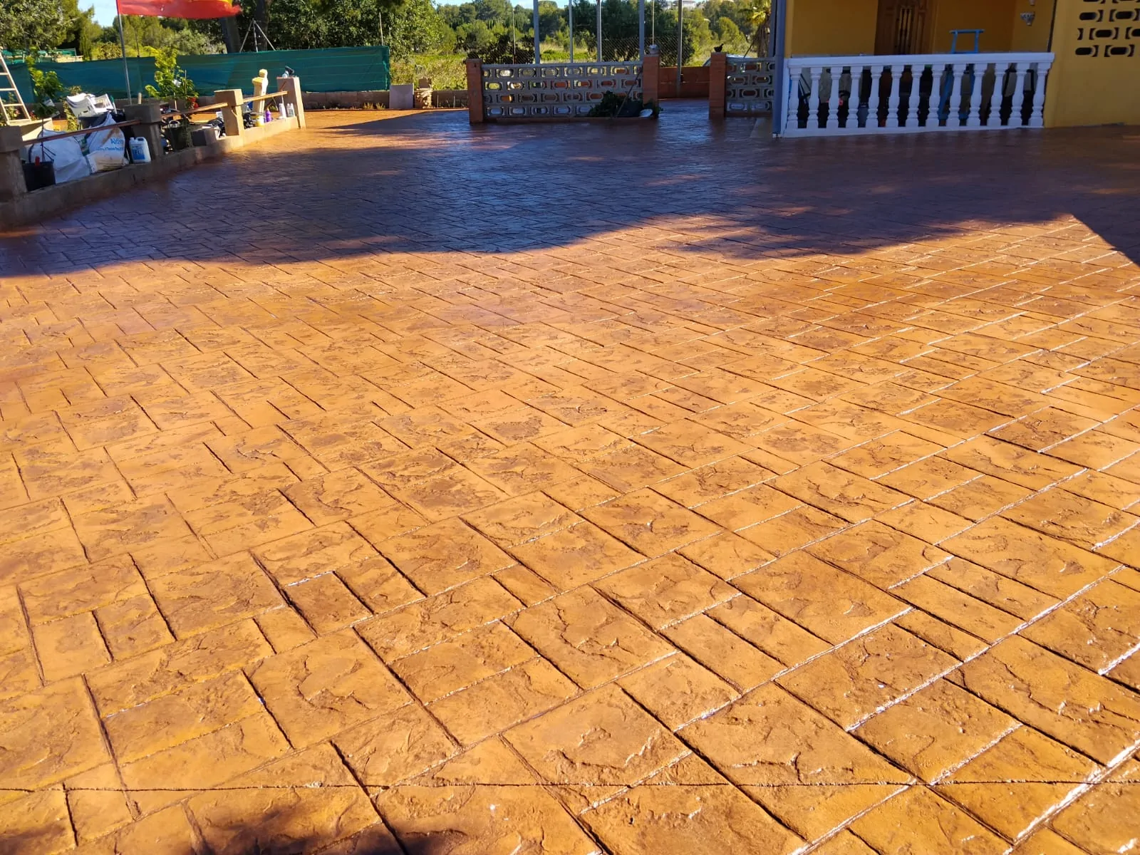 Trabajo de hormigón decorativo realizado por Hormiklass