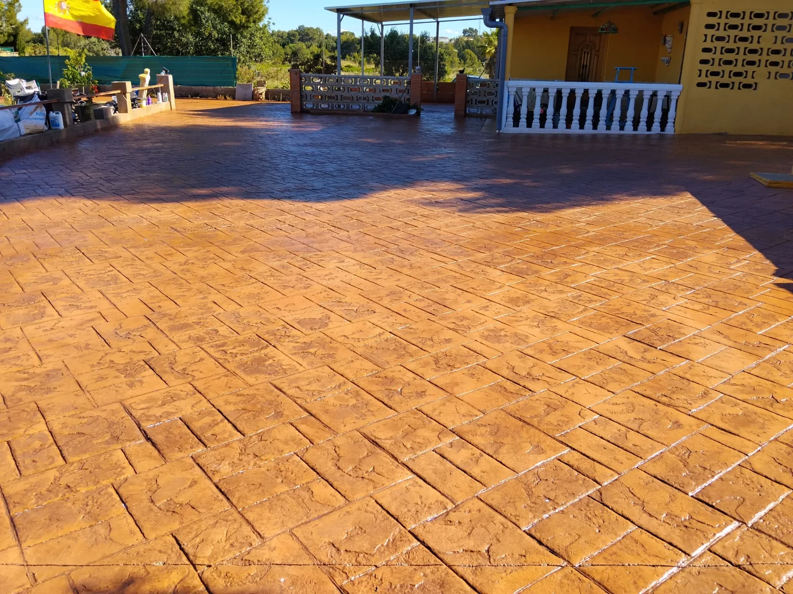 Trabajo de hormigón decorativo realizado por Hormiklass