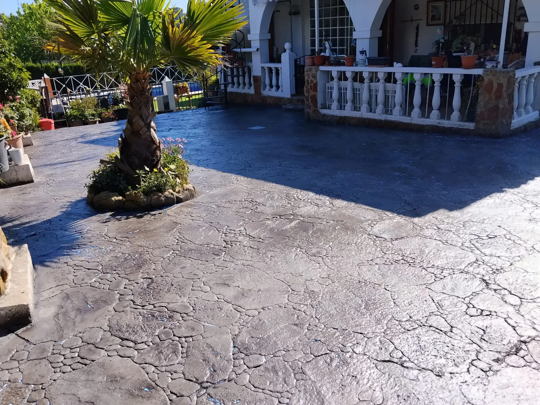Trabajo de hormigón decorativo realizado por Hormiklass
