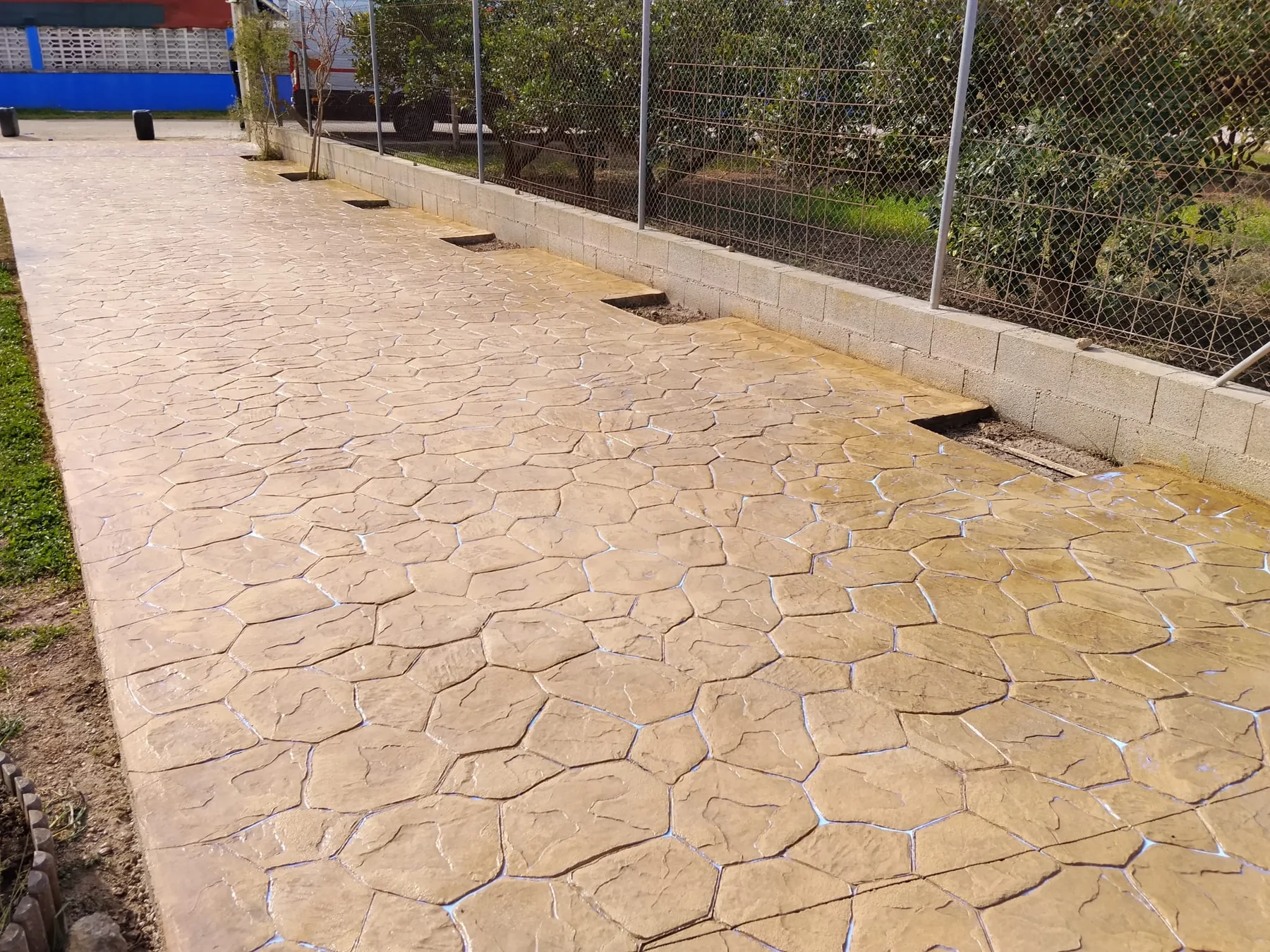 Trabajo de hormigón decorativo realizado por Hormiklass