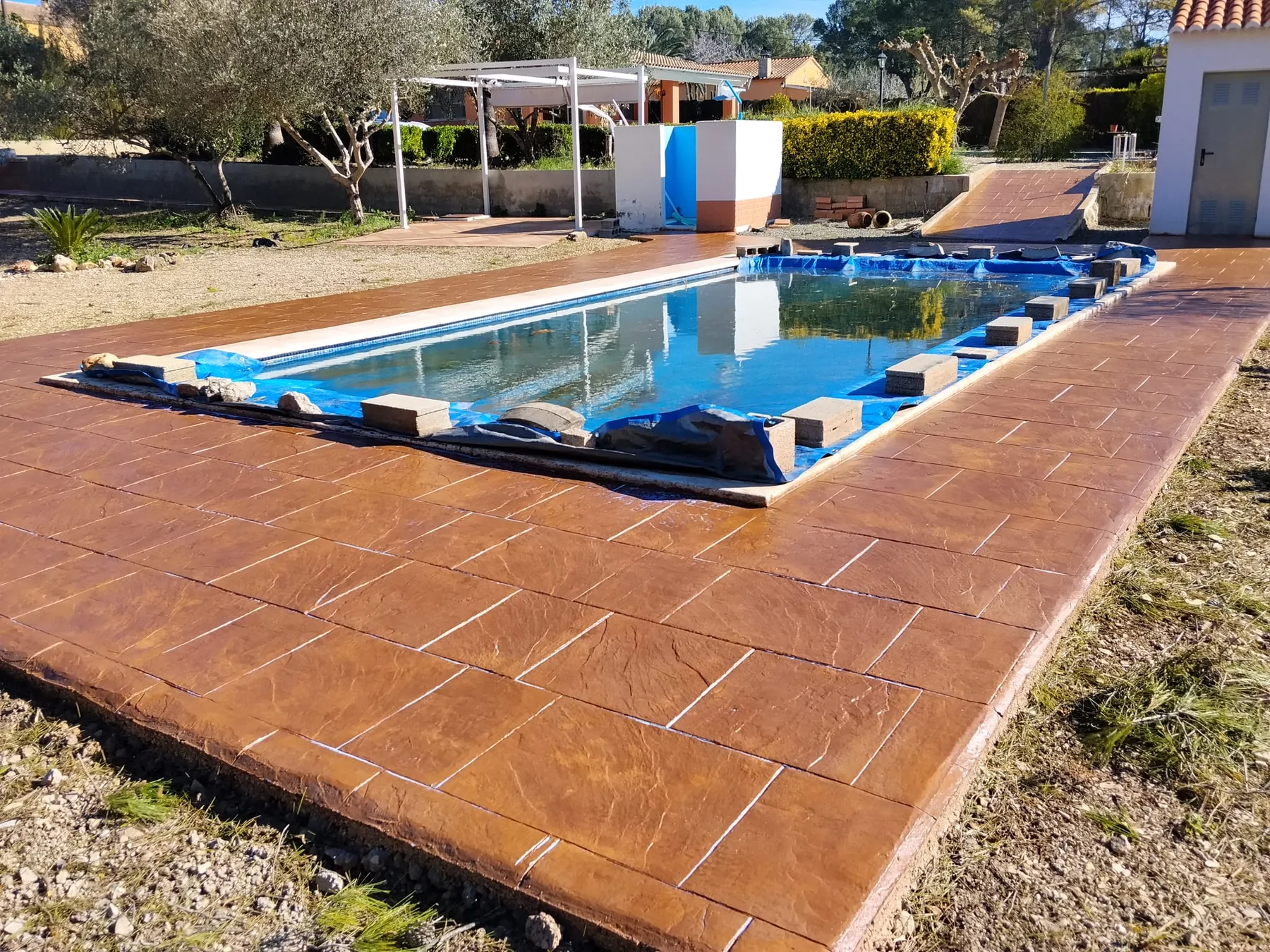 Trabajo de hormigón decorativo realizado por Hormiklass