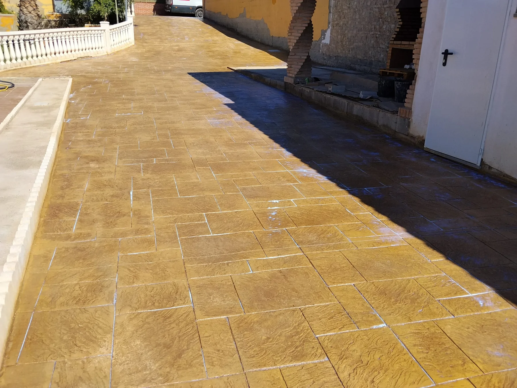 Trabajo de hormigón decorativo realizado por Hormiklass