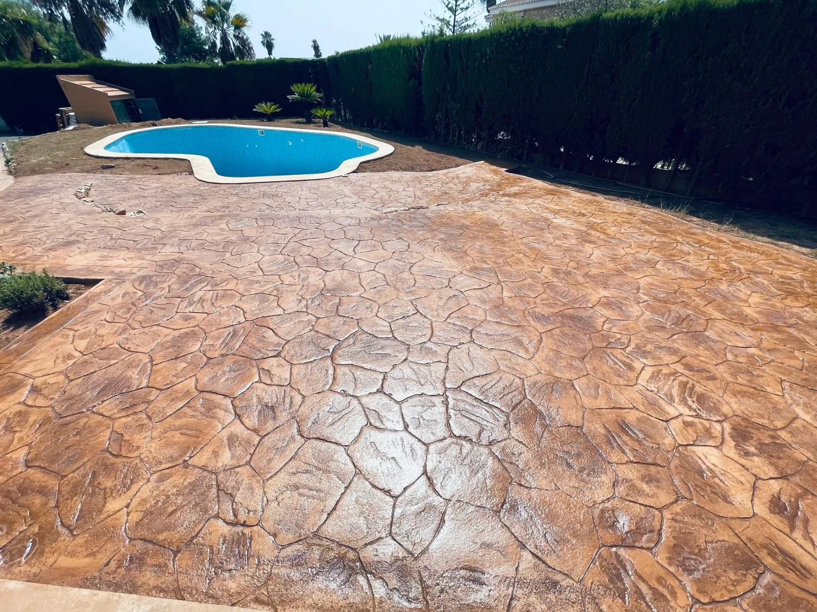 Trabajo de hormigón decorativo realizado por Hormiklass
